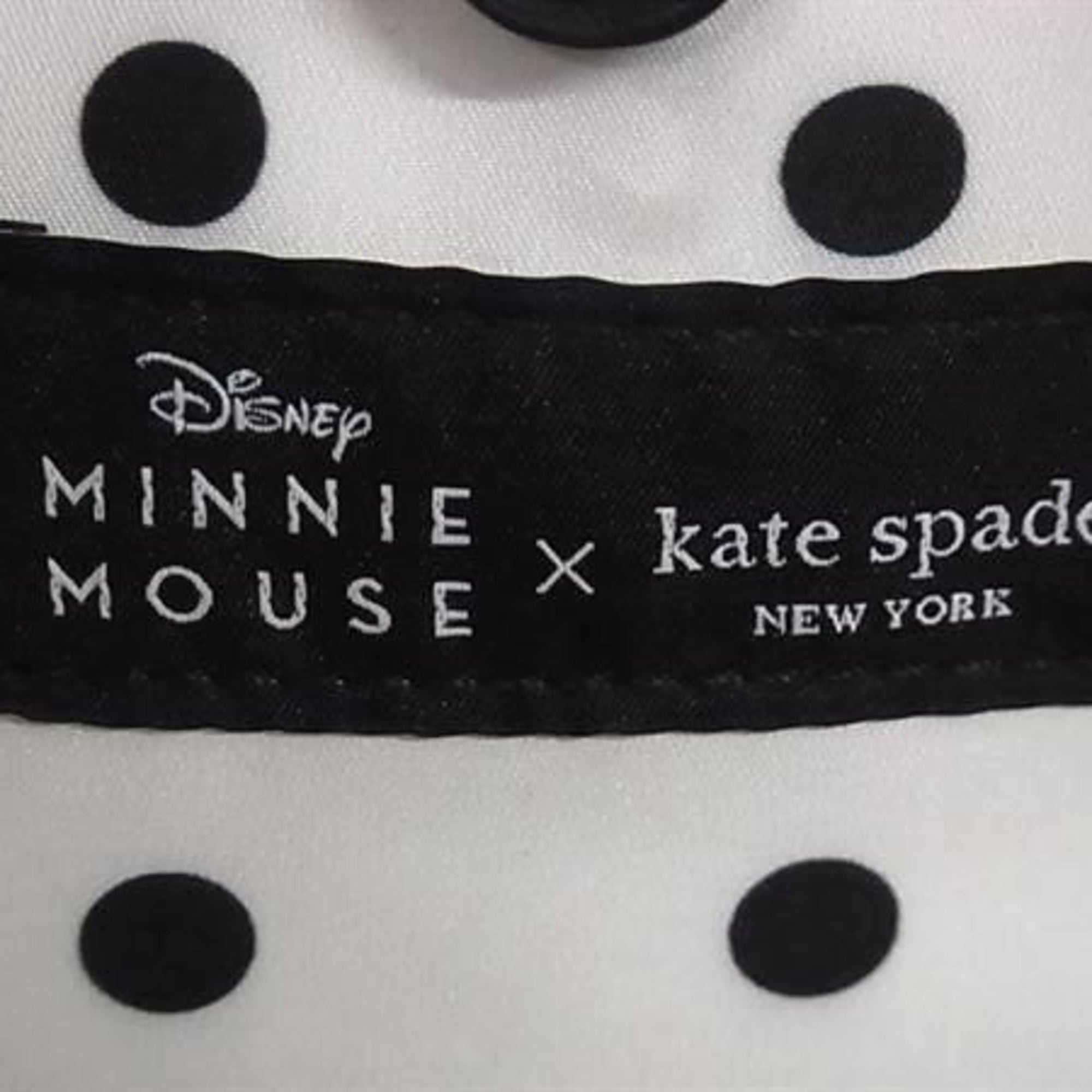 Kate Spade Black White Leather Handbag Shoulder Bag Tote Bag (Pre-Owned)