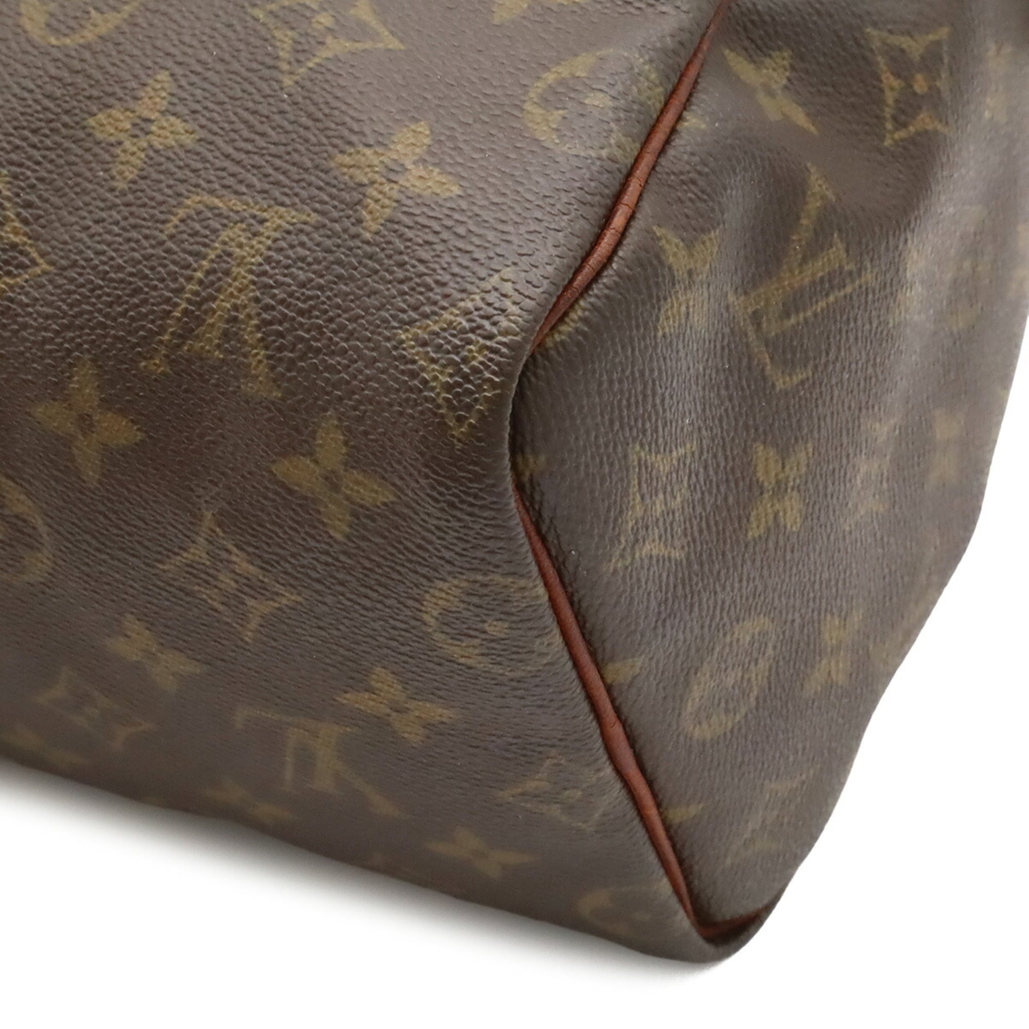 Louis Vuitton Brown White Monogram Handbag (Pre-Owned)