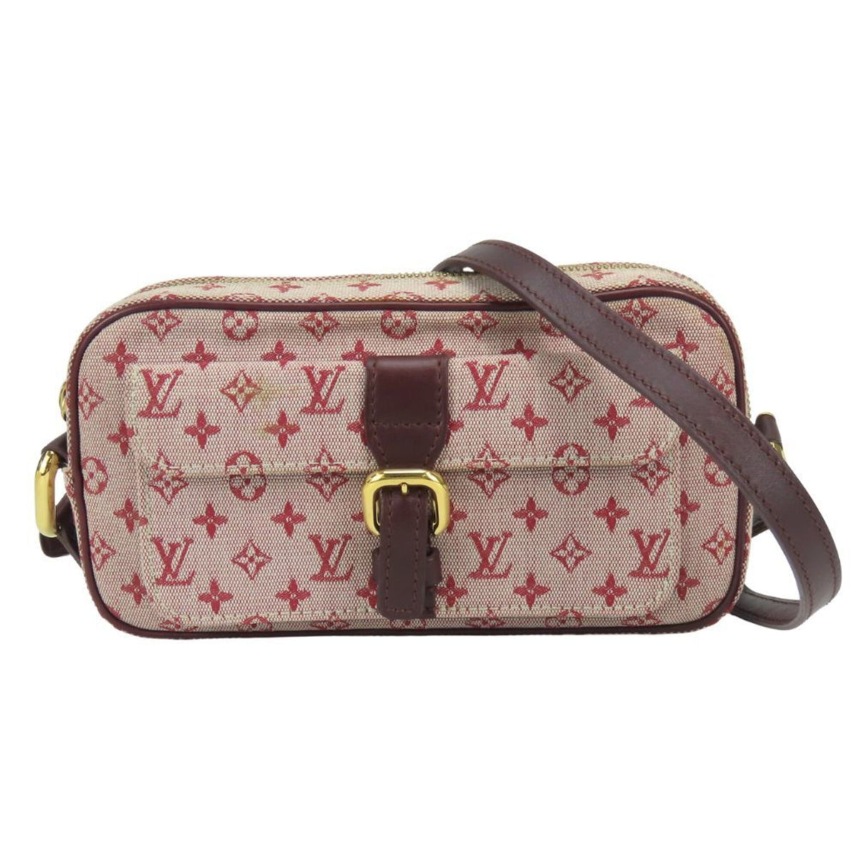 Louis Vuitton Bordeaux Cherry Red Color Monogram Mini Pochette Shoulder Bag (Pre-Owned)
