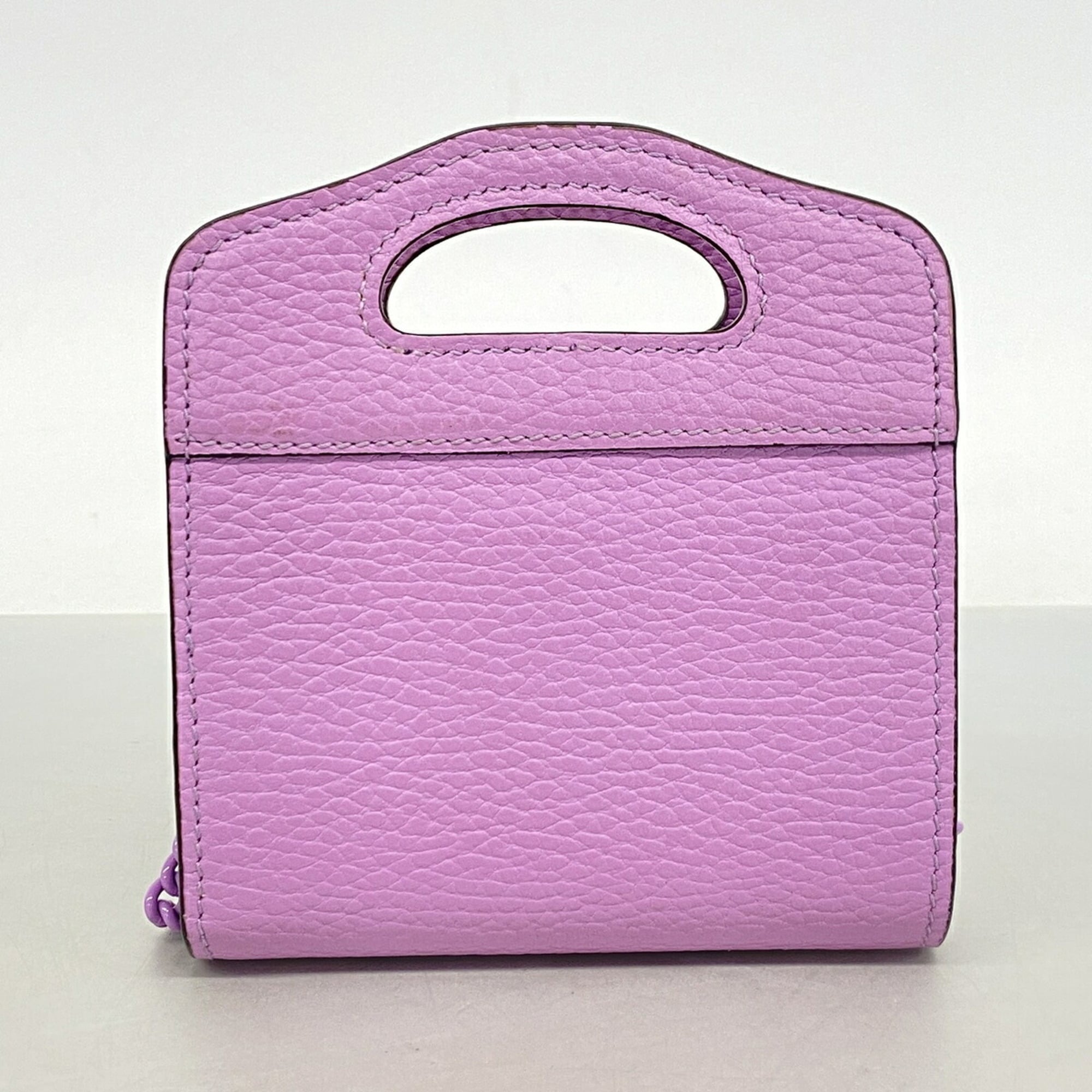 Gucci Purple Leather Chain/Shoulder Wallet (Pre-Owned)