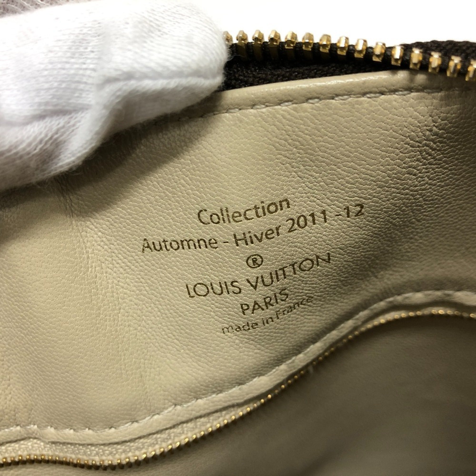 Louis Vuitton Monogram Beige Gold Brown Galle White Canvas Monogram Handbag Tote Bag (Pre-Owned)