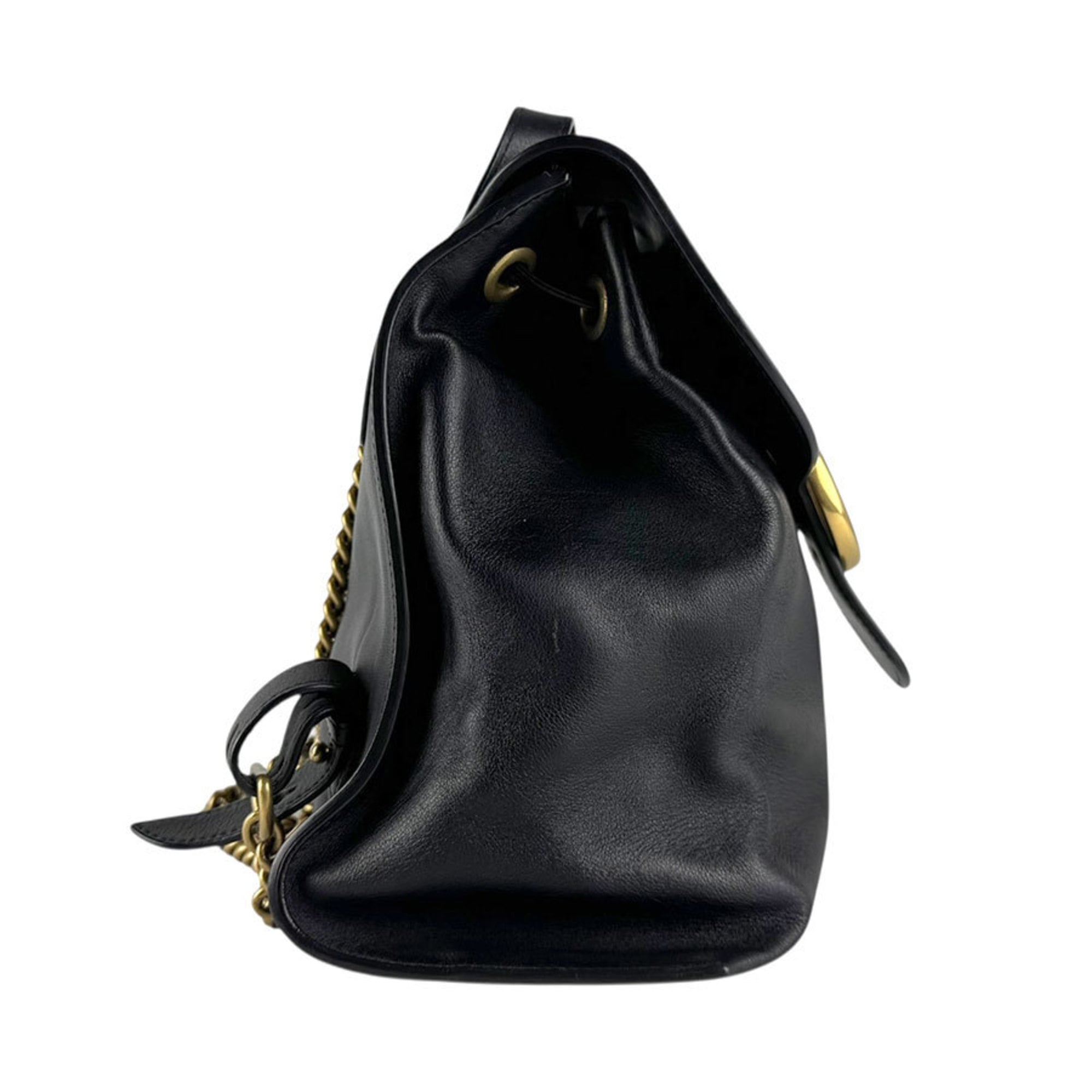Gucci Black Multi-Color Leather Backpack (Pre-Owned)