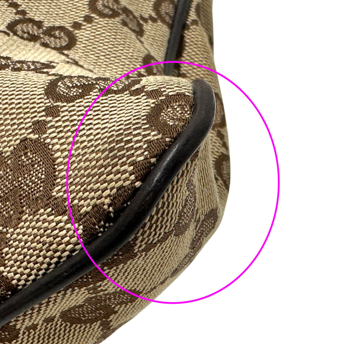 Gucci Brown Gg Canvas Handbag Shoulder Bag (Pre-Owned)