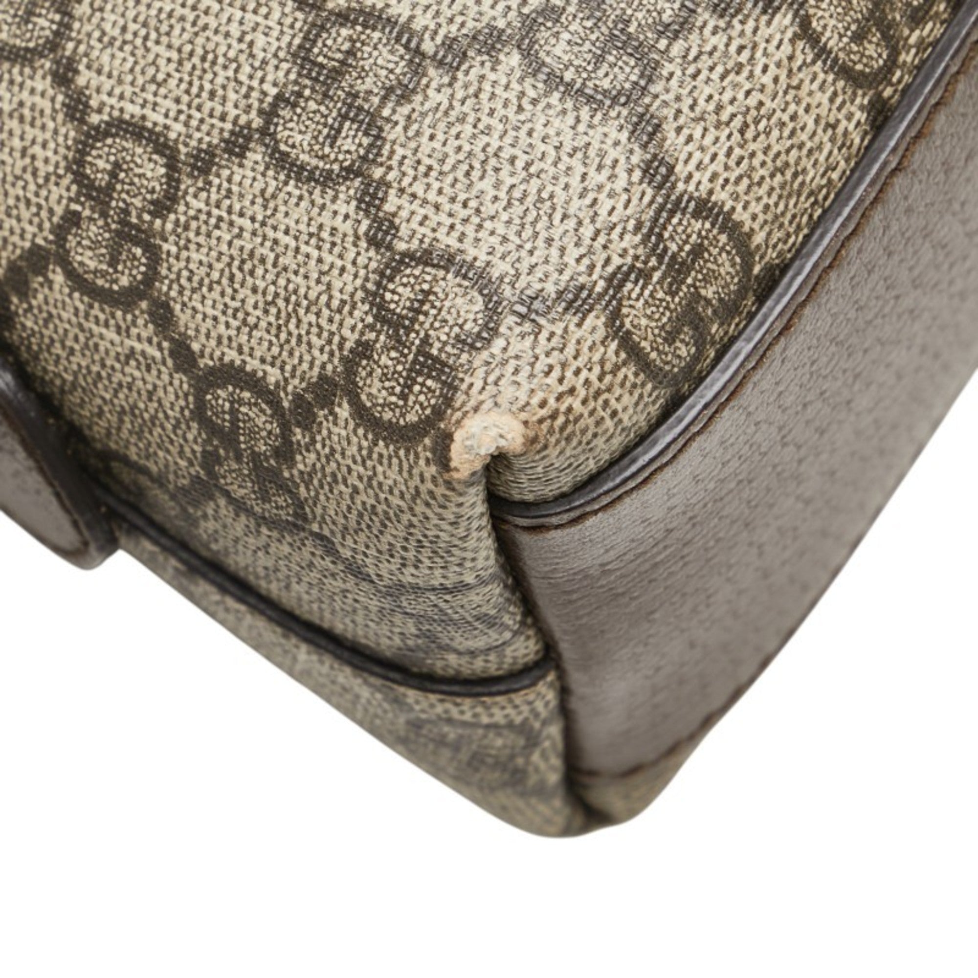 Gucci Ophidia Beige Brown Pvc Leather Shoulder Bag (Pre-Owned)