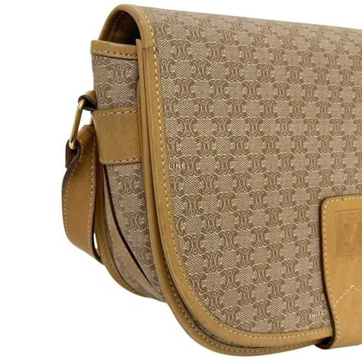 Celine Beige Pvc Leather Shoulder Bag (Pre-Owned)