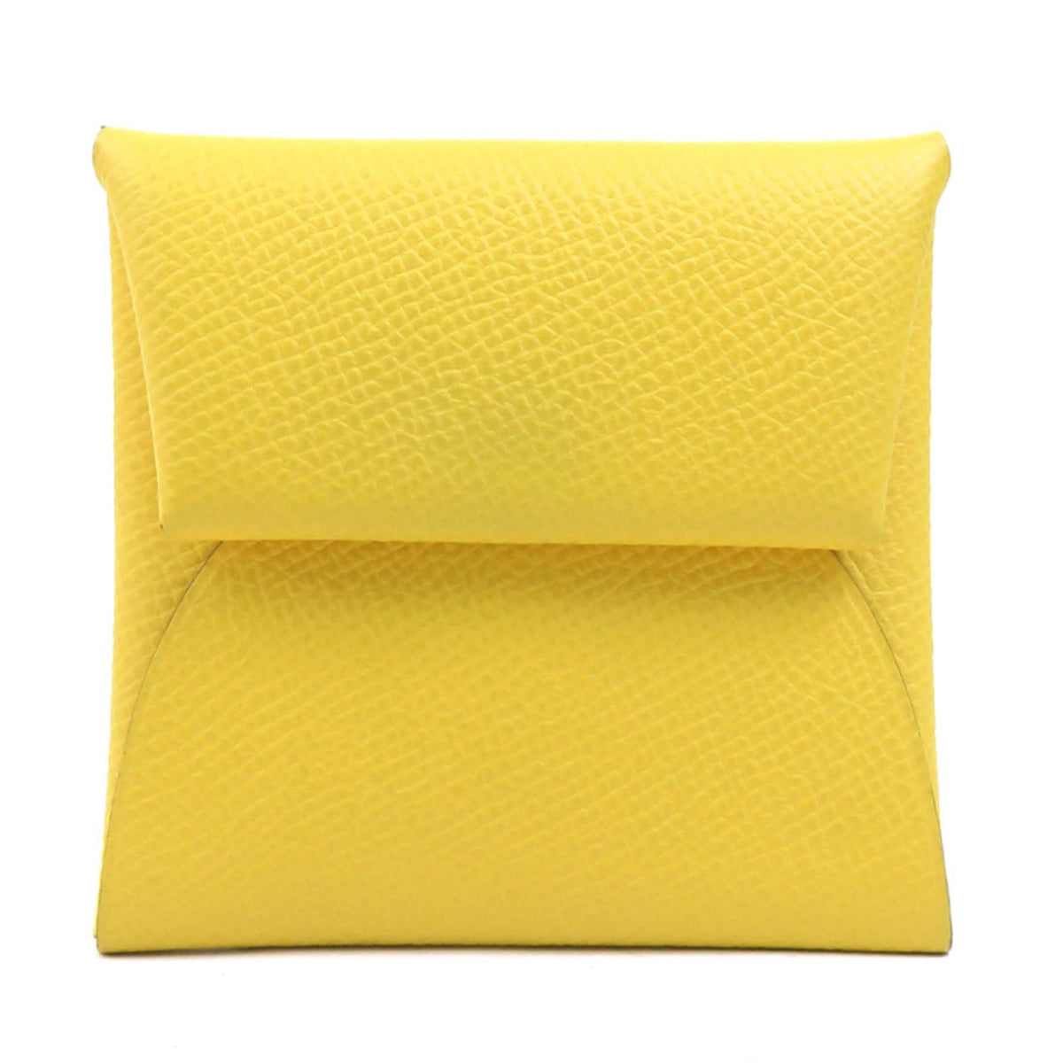 Hermes Yellow Leather Coin Purse/Coin Case (Pre-Owned)