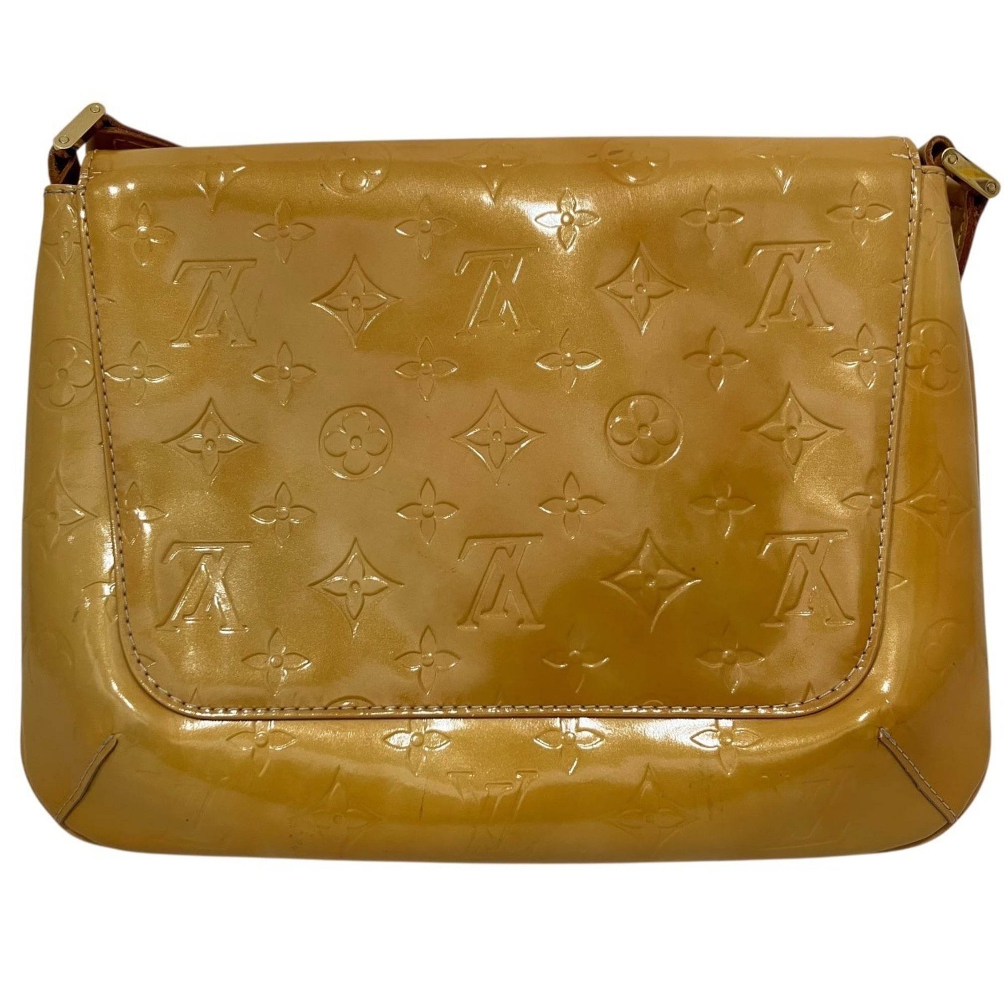 Louis Vuitton Monogram Vernis Lime Yellow Monogram Vernis Shoulder Bag (Pre-Owned)
