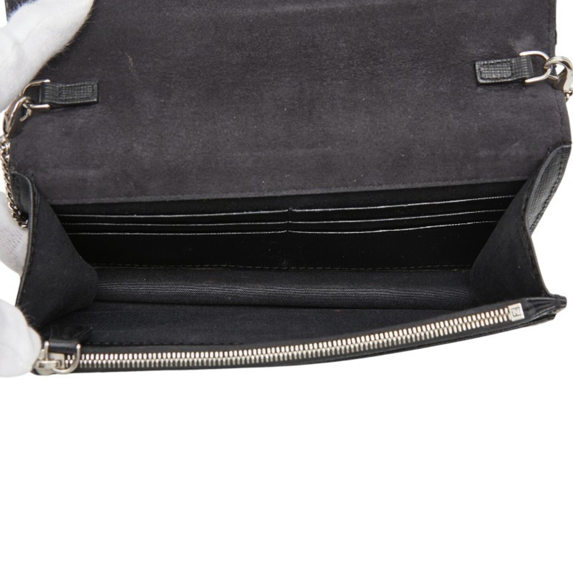 Fendi Black Multi-Color Leather Fur Shoulder Bag (Pre-Owned)