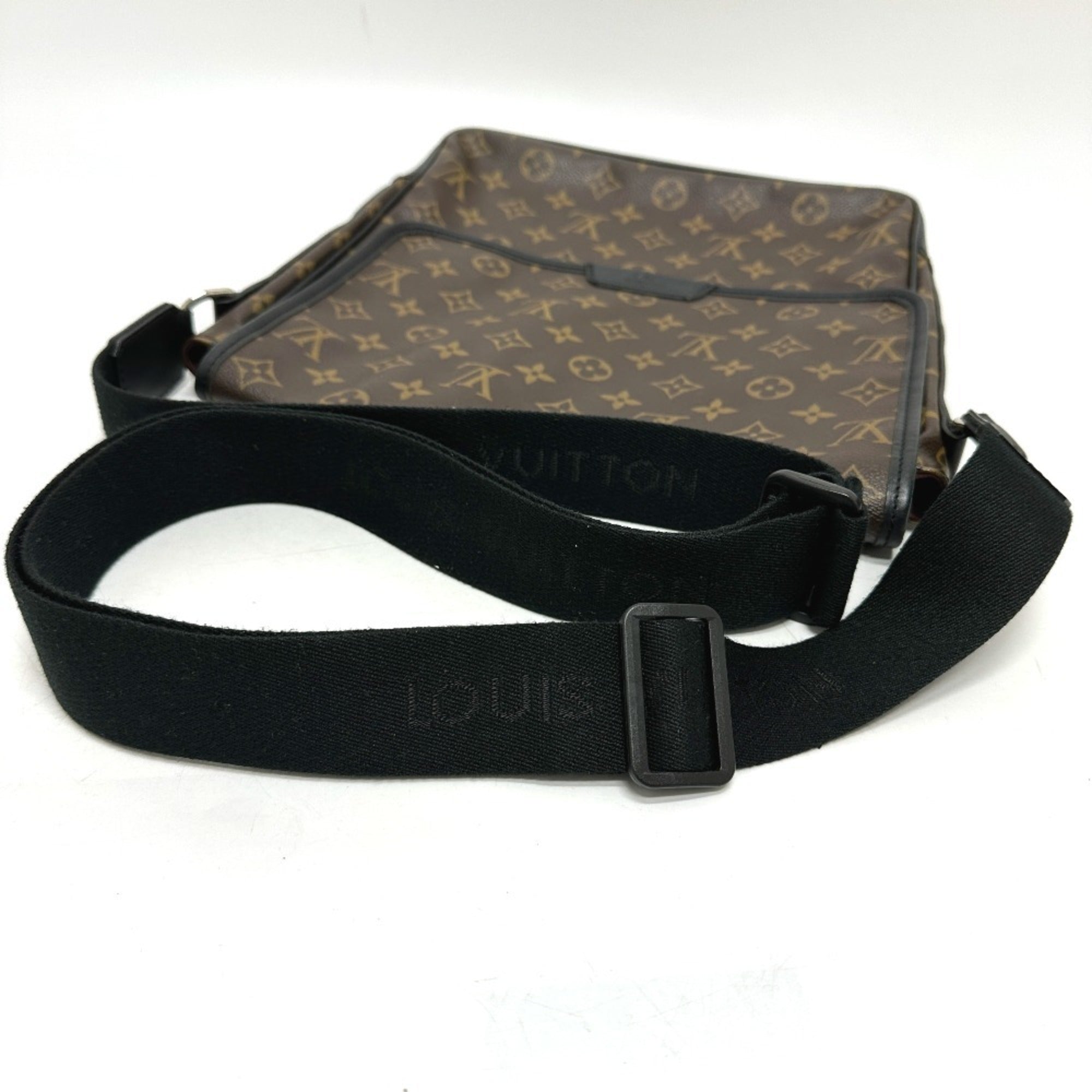 Louis Vuitton Monogram Macassar Black Brown Shoulder Bag (Pre-Owned)