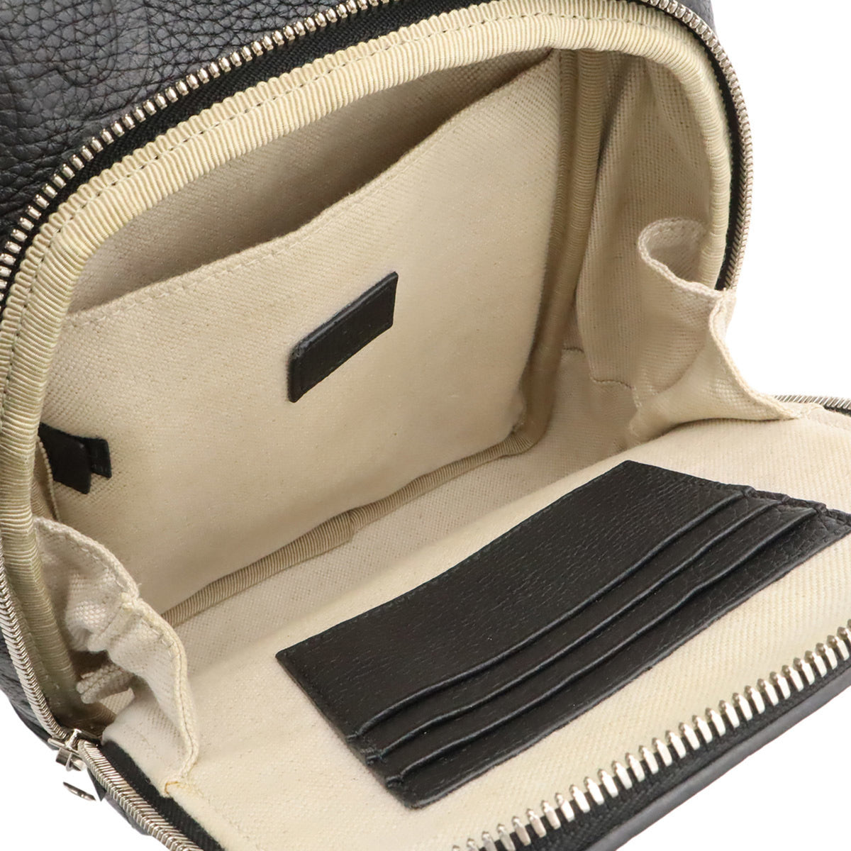 Gucci Black Leather Shoulder Bag Sling Bag (Pre-Owned)