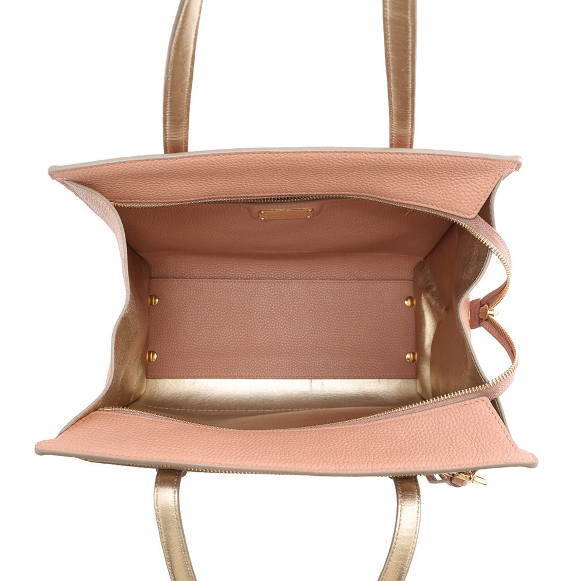 Salvatore Ferragamo Pink Leather Handbag Tote Bag (Pre-Owned)
