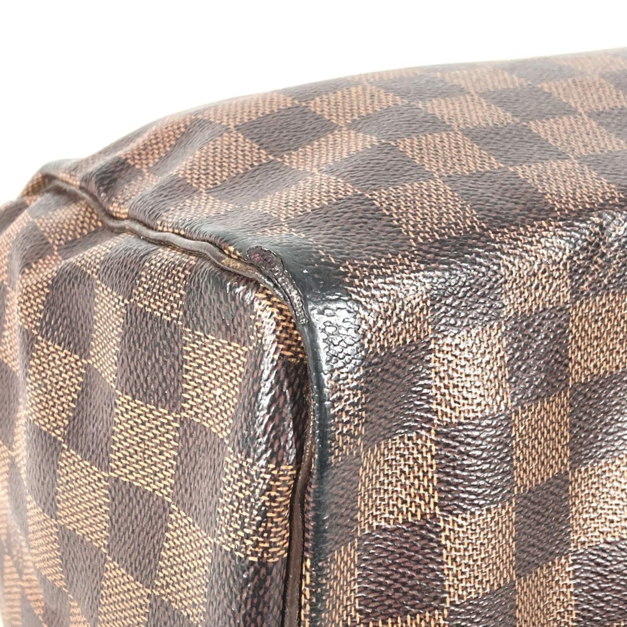 Louis Vuitton Brown Damier Canvas Boston Bag Handbag (Pre-Owned)