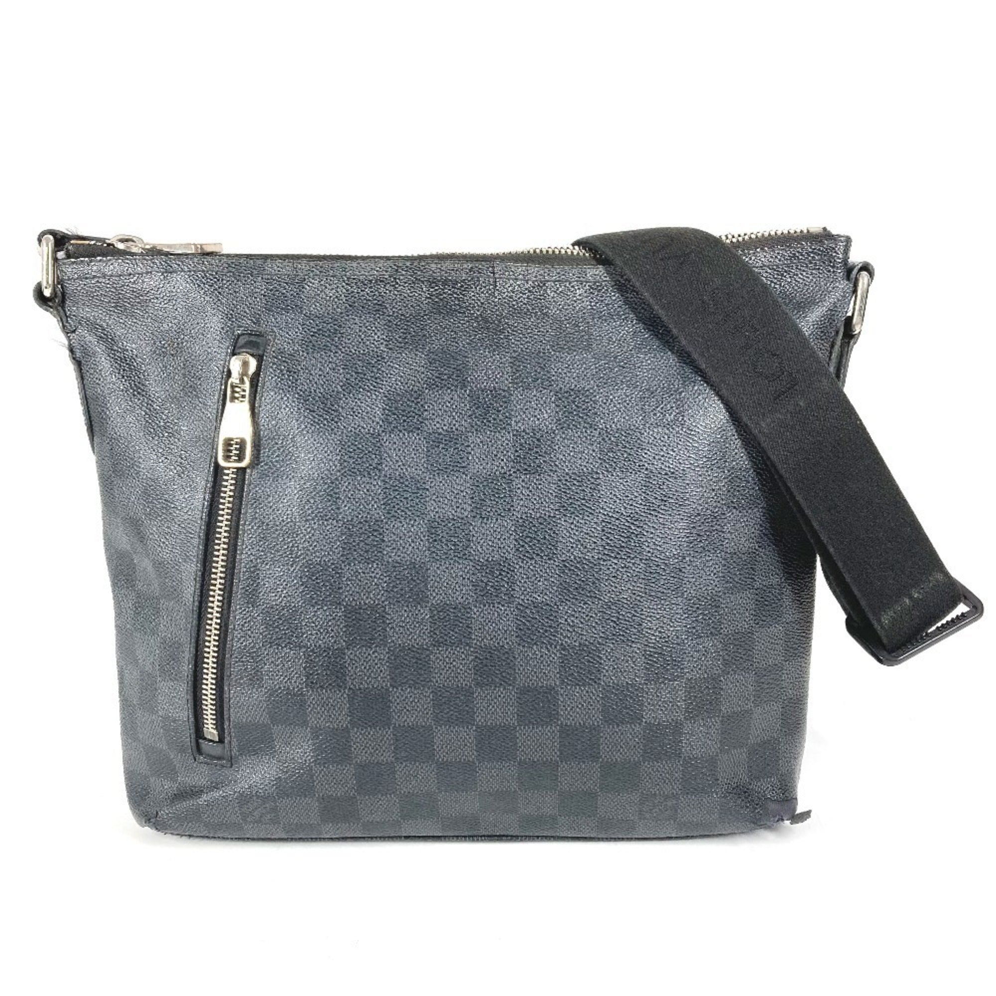 Louis Vuitton Black Damier Graphite Shoulder Bag (Pre-Owned)