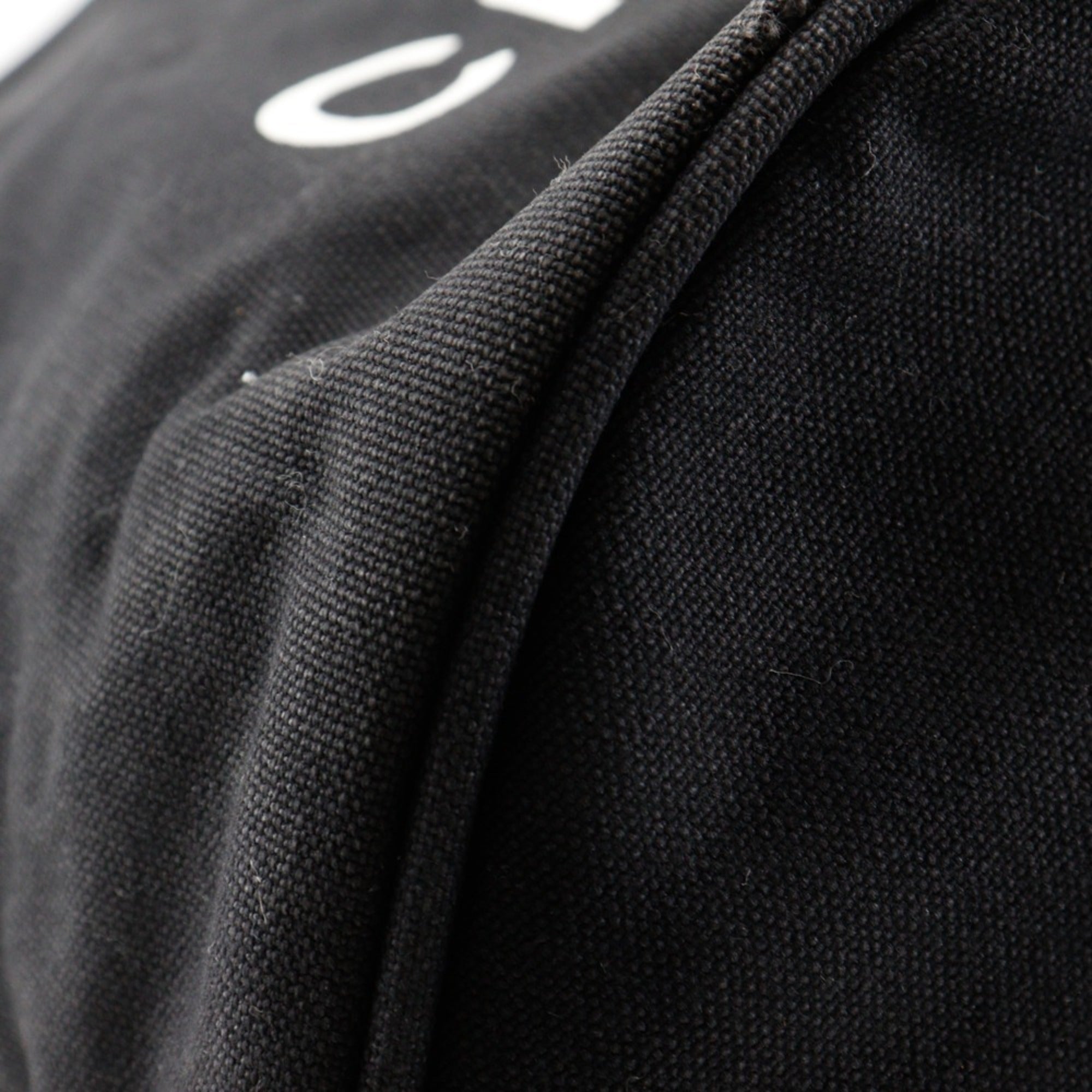 Chanel Black Canvas Shoulder Bag (Pre-Owned)