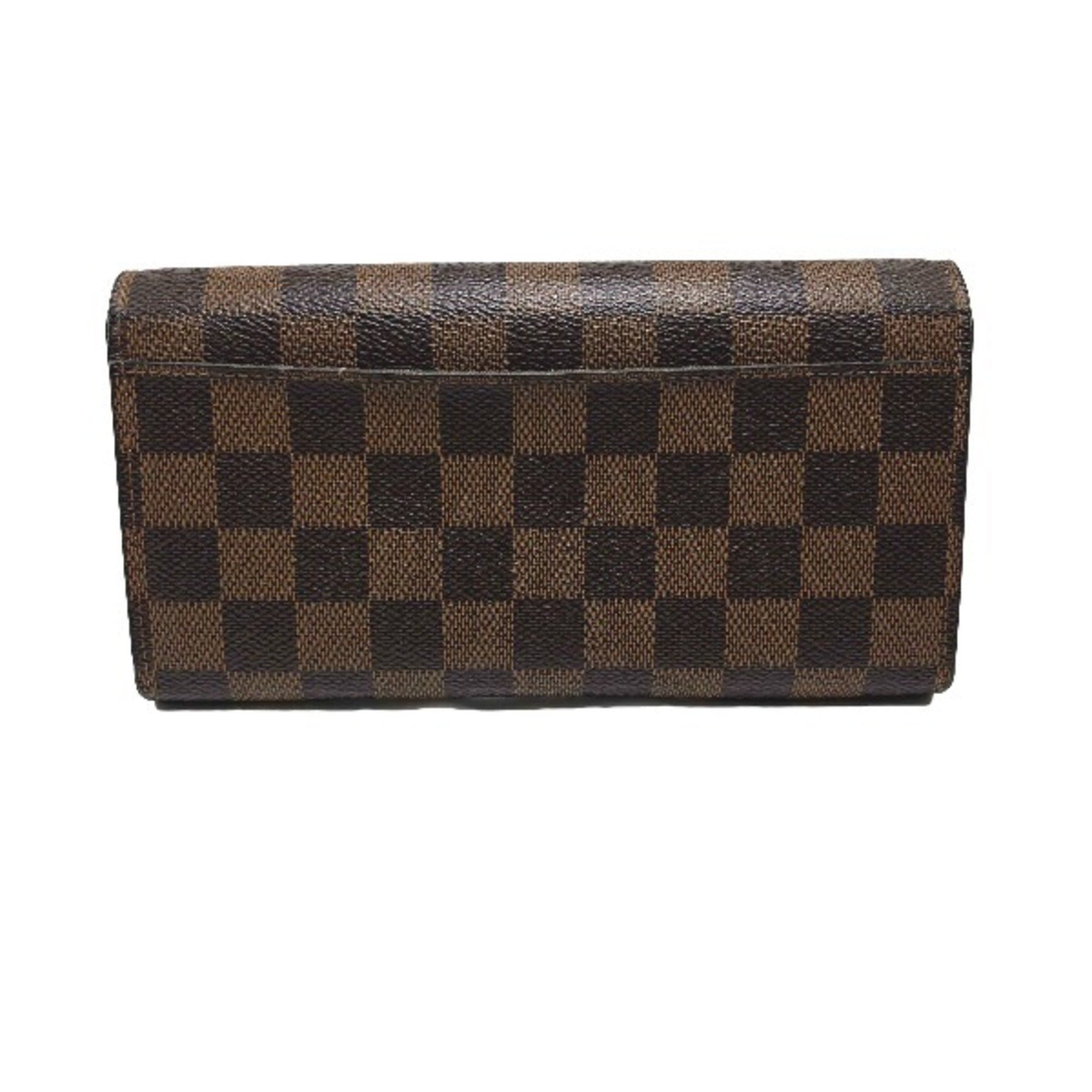 Louis Vuitton Ebene Damier Canvas Long Wallet (Bi-Fold) (Pre-Owned)