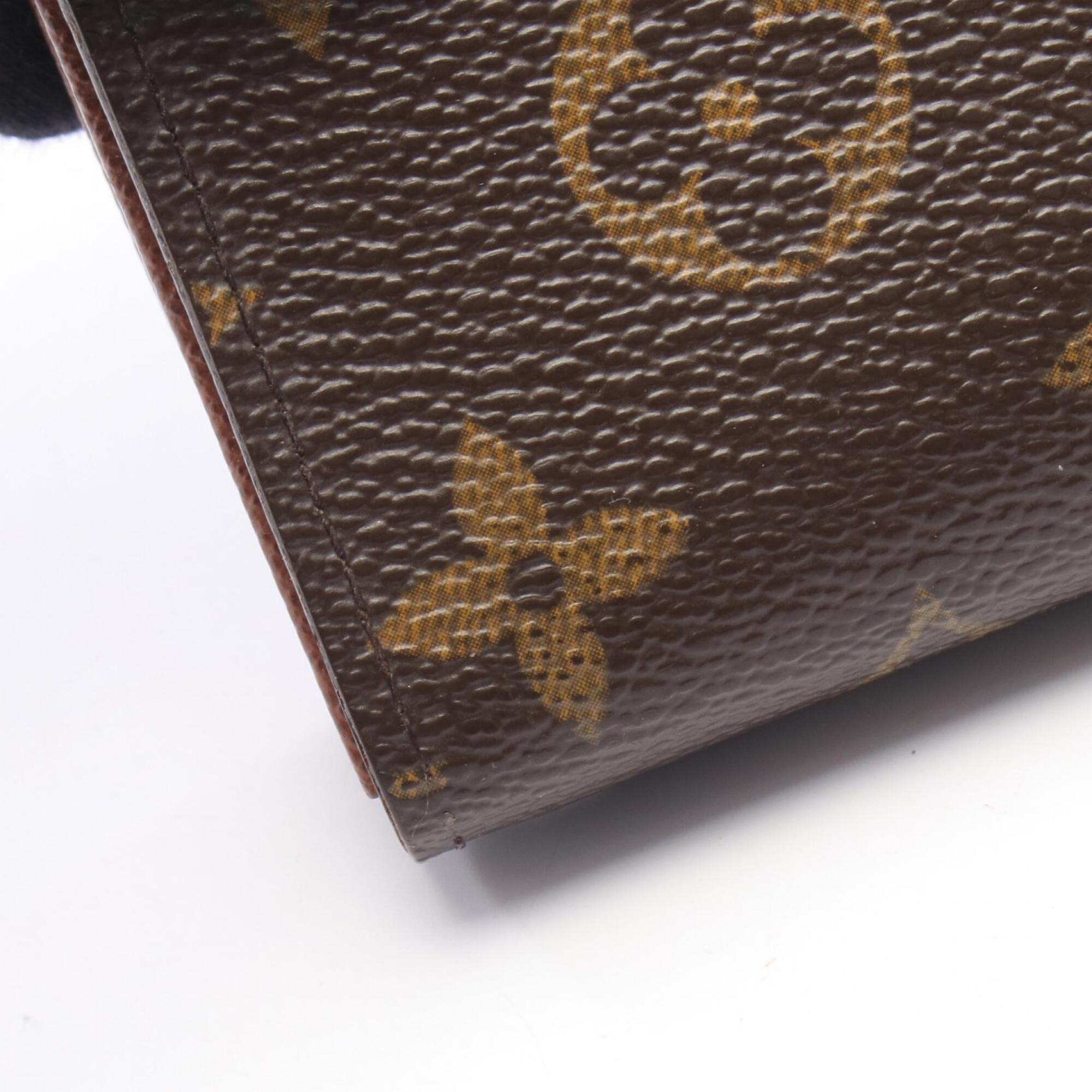 Louis Vuitton Brown Monogram Leather Pvc Wallet (Bi-Fold) (Pre-Owned)