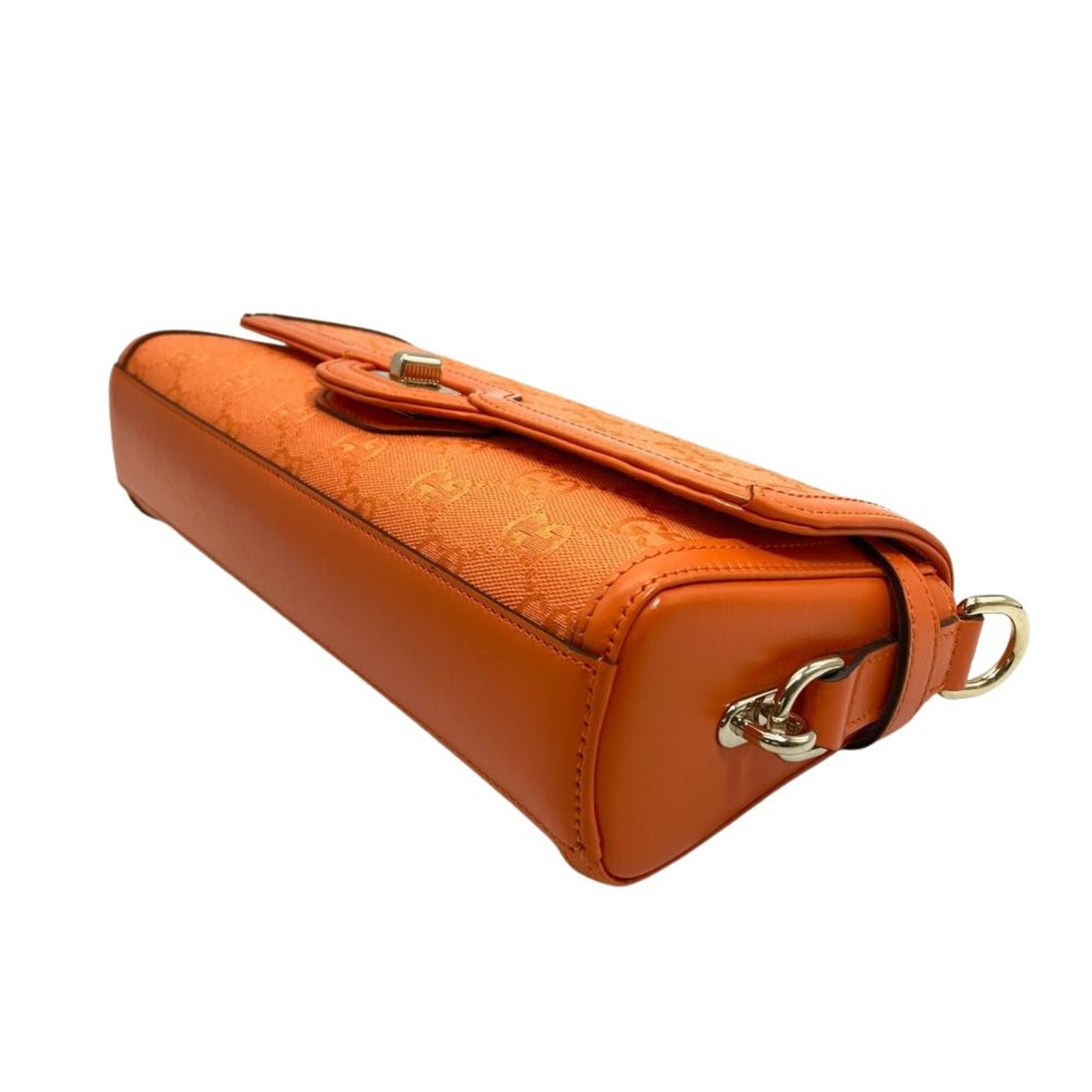 Gucci Gg Canvas Orange Gg Canvas Shoulder Bag (Pre-Owned)