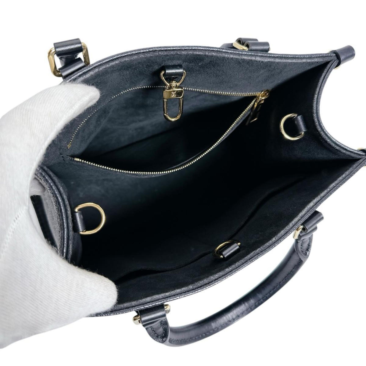 Louis Vuitton Black Noir Monogram Empreinte Handbag Tote Bag (Pre-Owned)