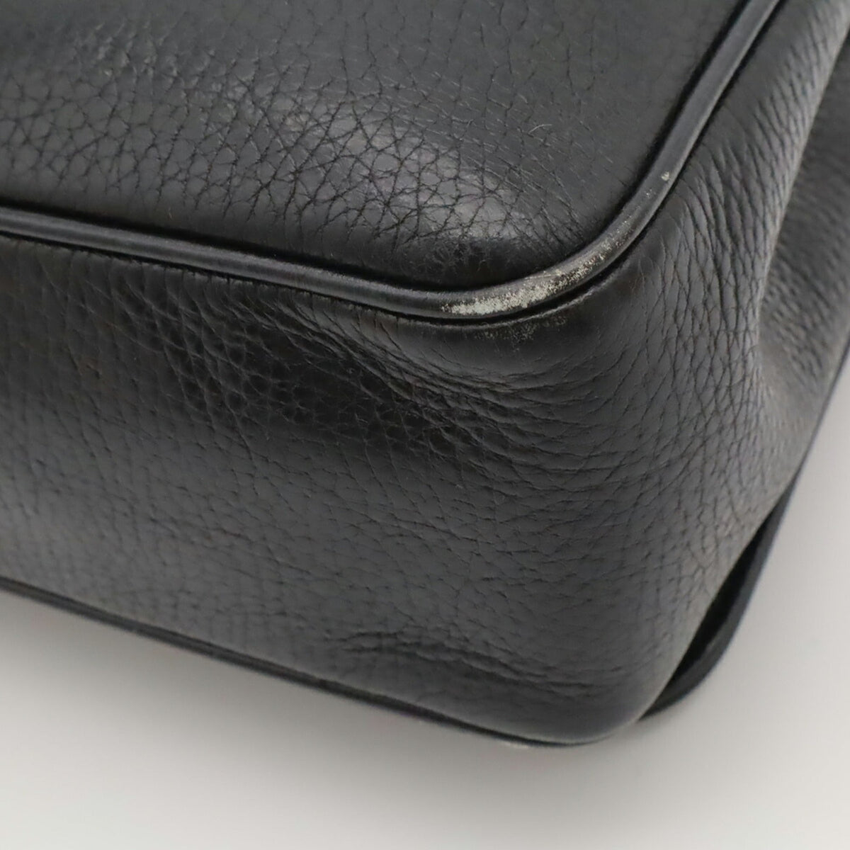 Celine Macadam Black Leather Shoulder Bag (Pre-Owned)