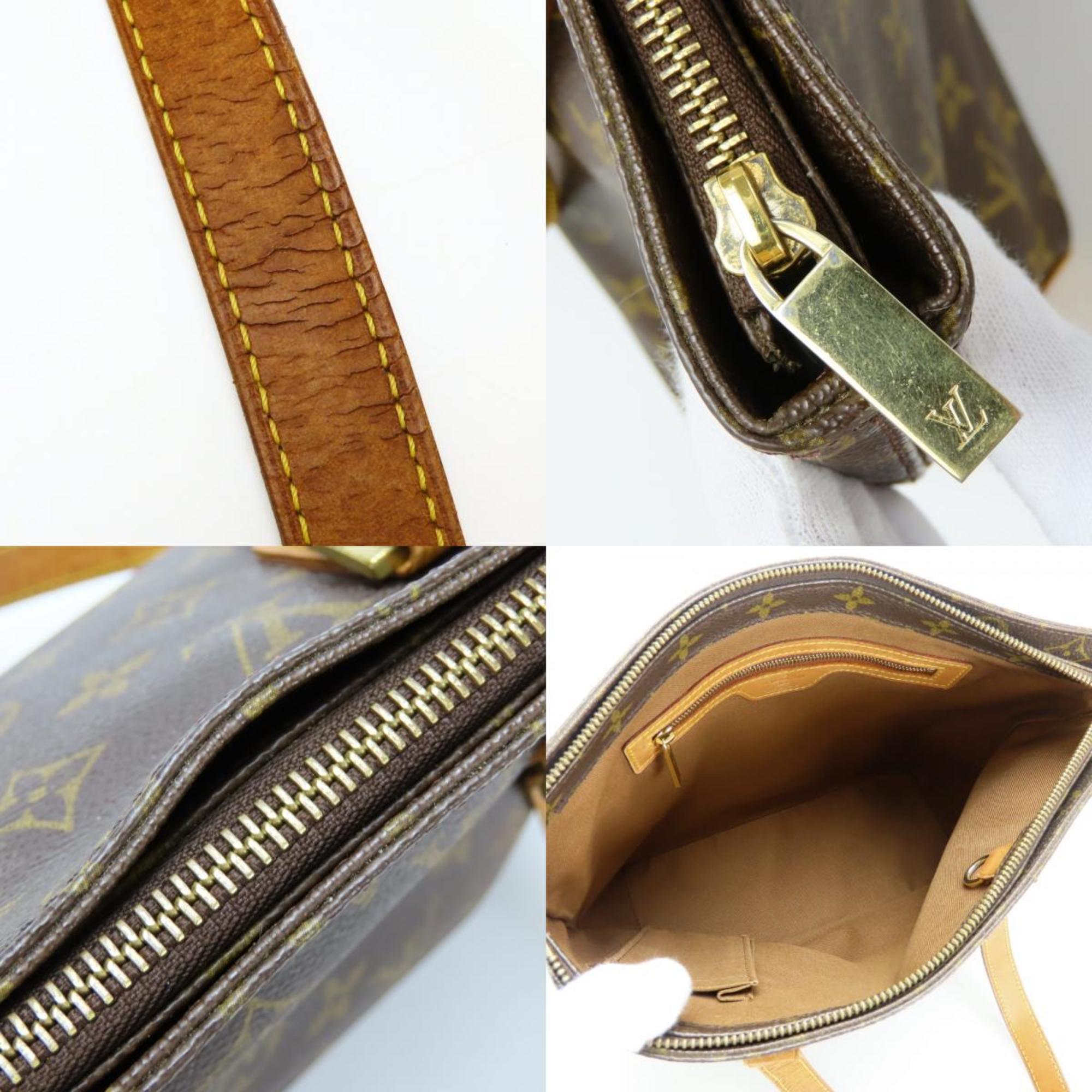 Louis Vuitton Brown Monogram Leather Tote Bag (Pre-Owned)
