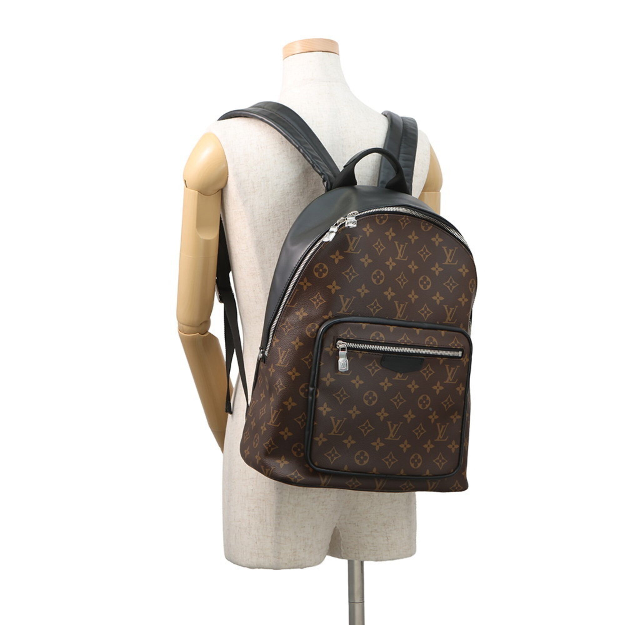 Louis Vuitton Brown Monogram Macassar Noir Monogram Backpack (Pre-Owned)