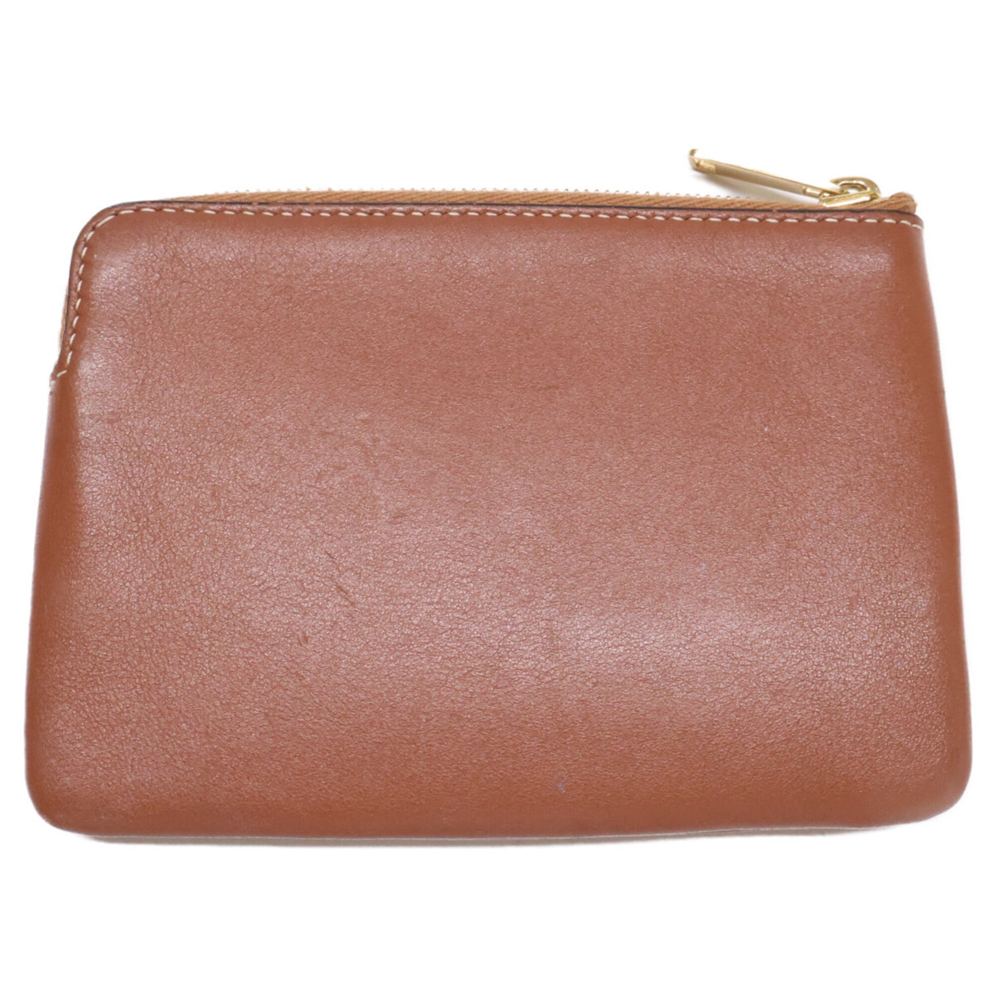 Celine Brown Leather Coin Purse/Coin Case (Pre-Owned)