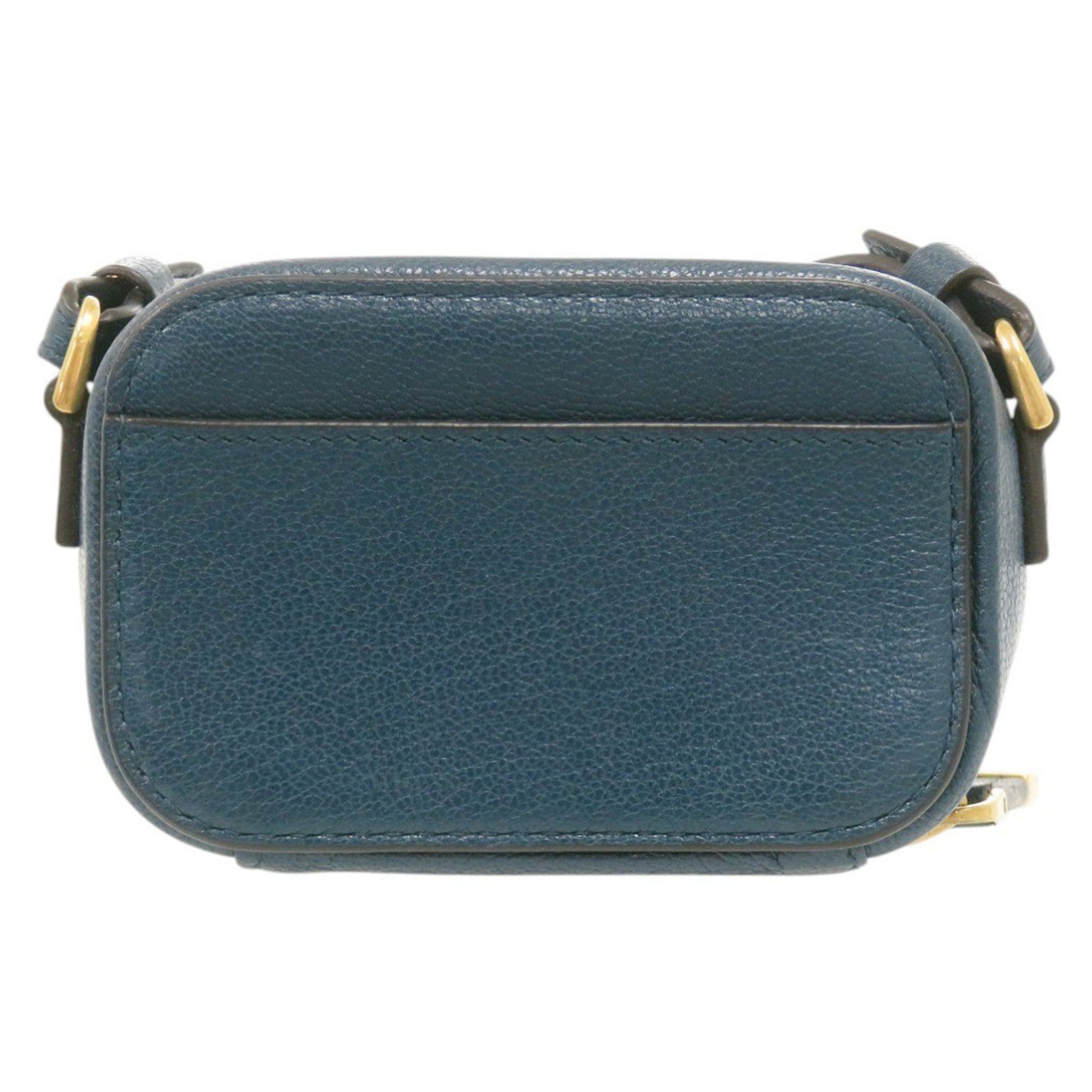 Christian Dior Blue Leather Shoulder Bag (Pre-Owned)