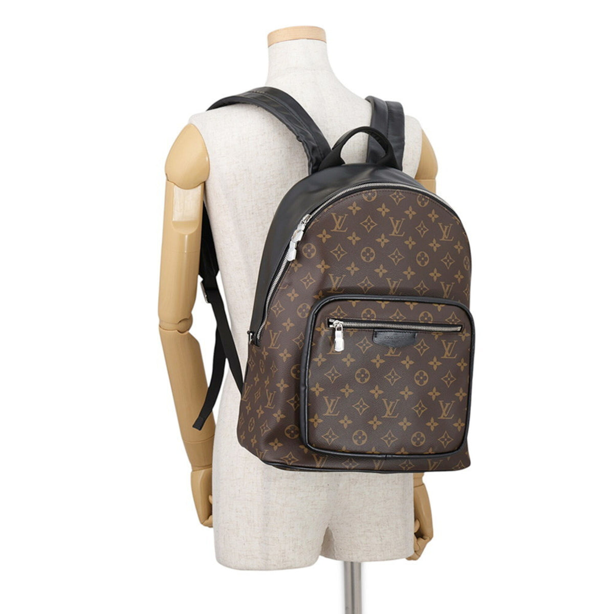 Louis Vuitton Brown Monogram Macassar Noir Monogram Backpack (Pre-Owned)