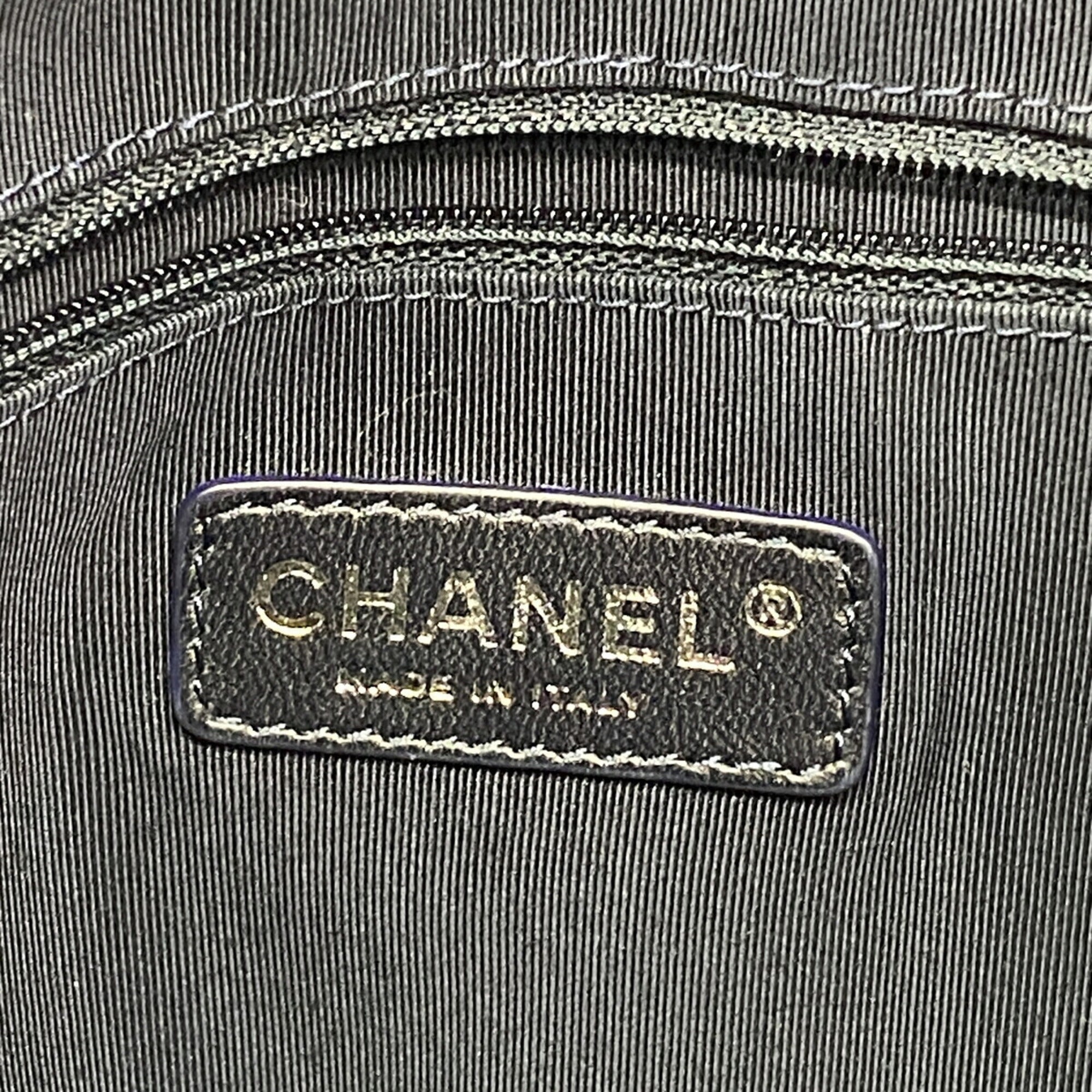 Chanel Navy Canvas Tote Bag (Pre-Owned)