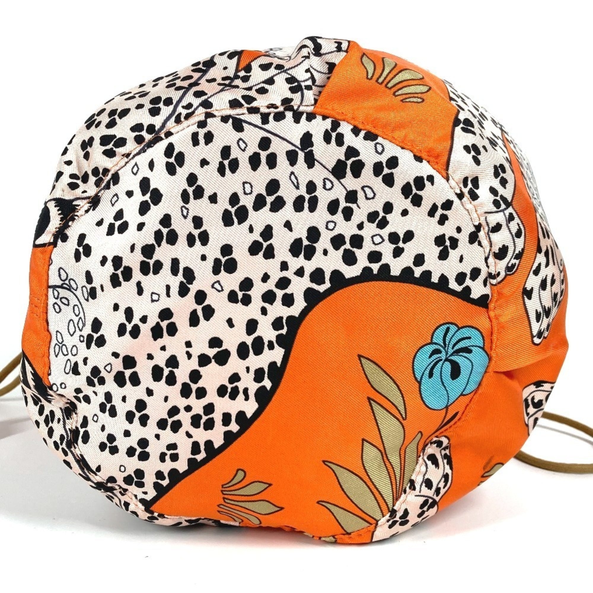 Hermes Orange Silk Pouch (Pre-Owned)