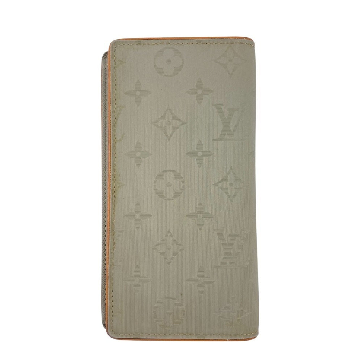 Louis Vuitton Green Canvas Long Wallet (Bi-Fold) (Pre-Owned)