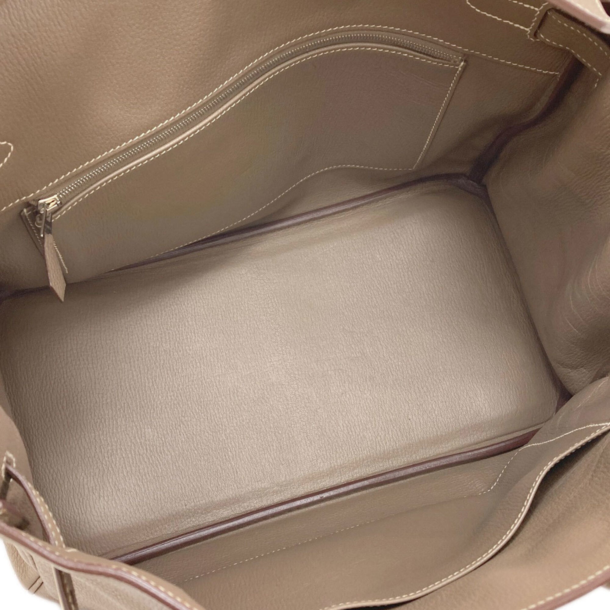 Hermes Birkin Etoupe Gray Togo Leather Handbag (Pre-Owned)