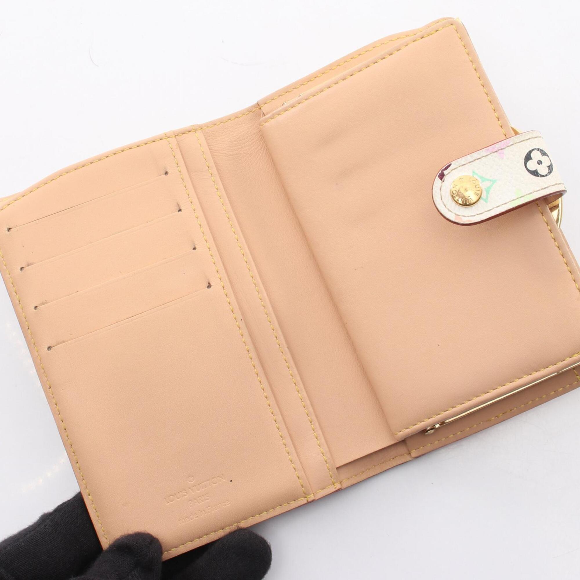 Louis Vuitton Multi-Color White Pvc Leather Wallet (Bi-Fold) (Pre-Owned)