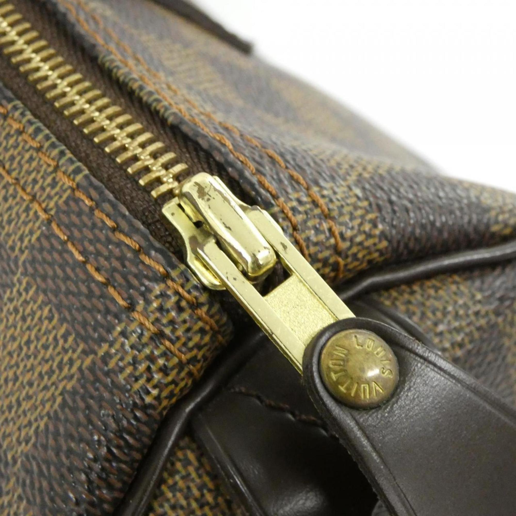 Louis Vuitton Brown Coated Canvas Boston Bag (Pre-Owned)