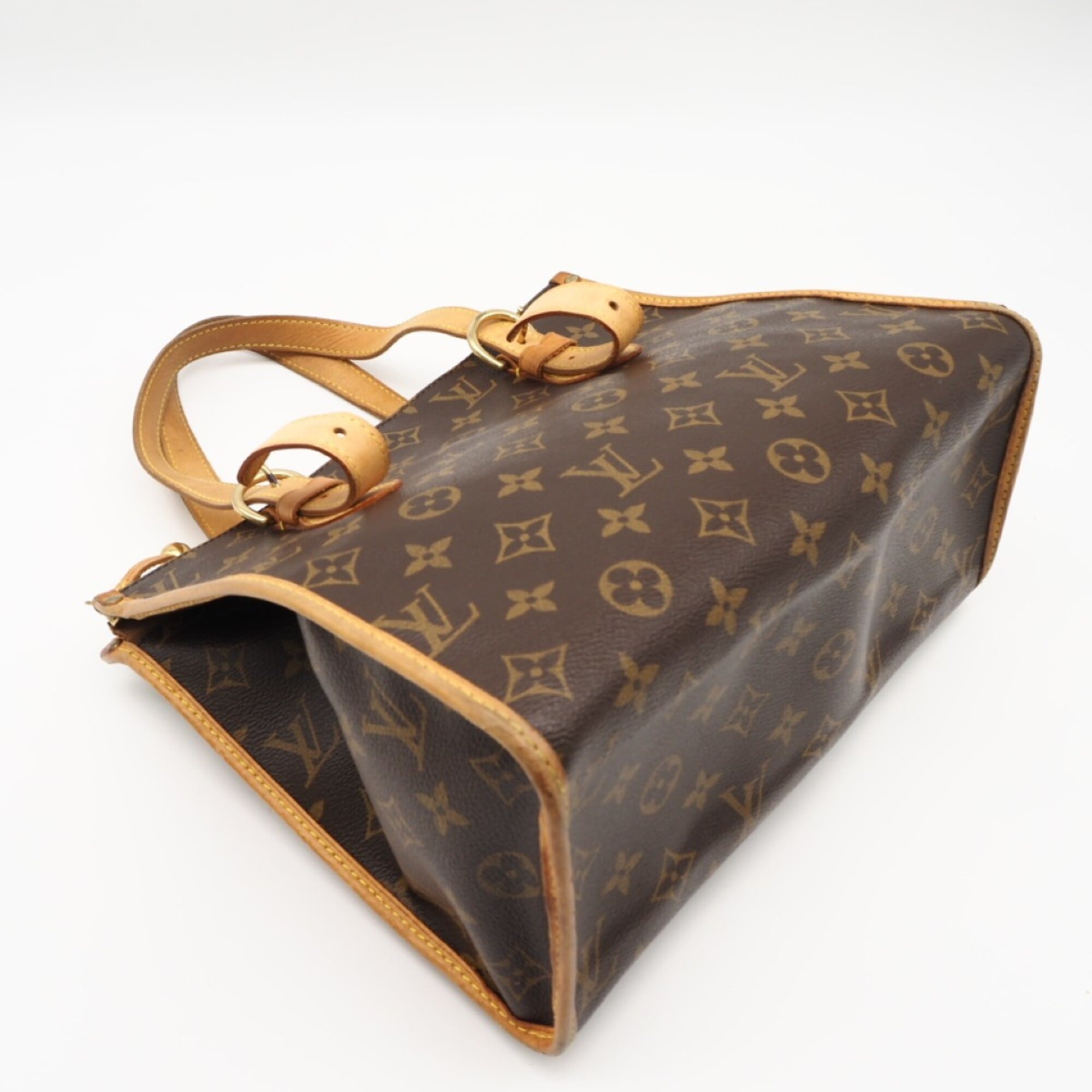 Louis Vuitton Monogram Brown Coated Canvas Leather Handbag (Pre-Owned)