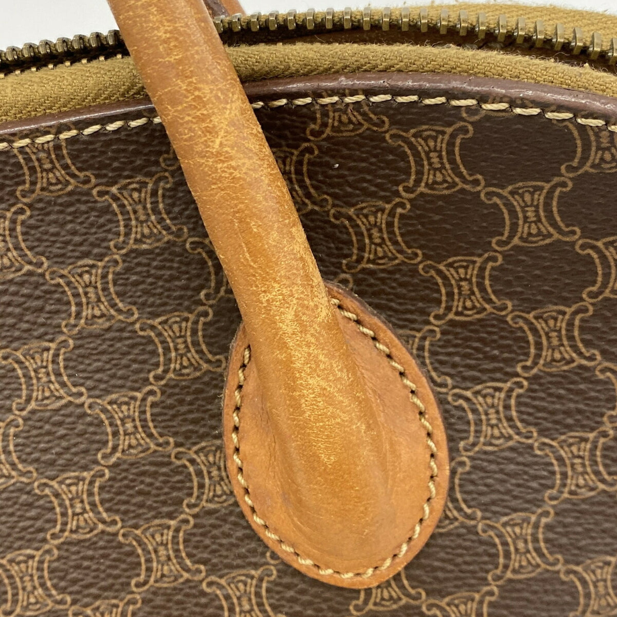 Celine Brown Pvc Handbag (Pre-Owned)