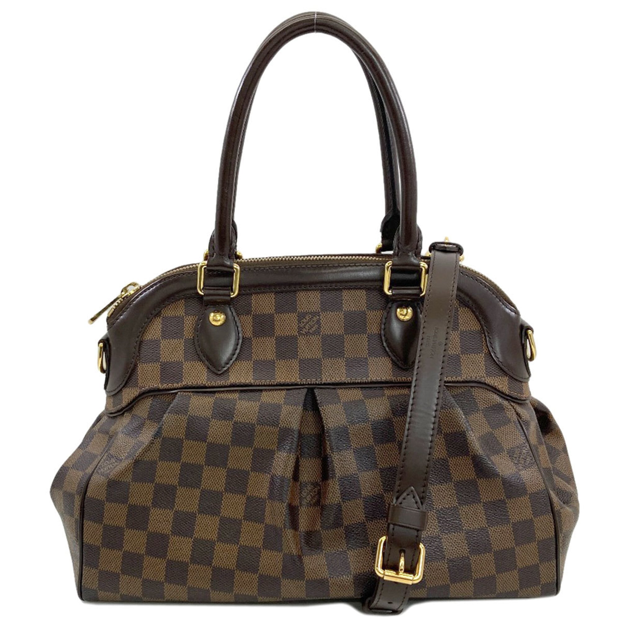 Louis Vuitton Brown Damier Canvas Handbag (Pre-Owned)
