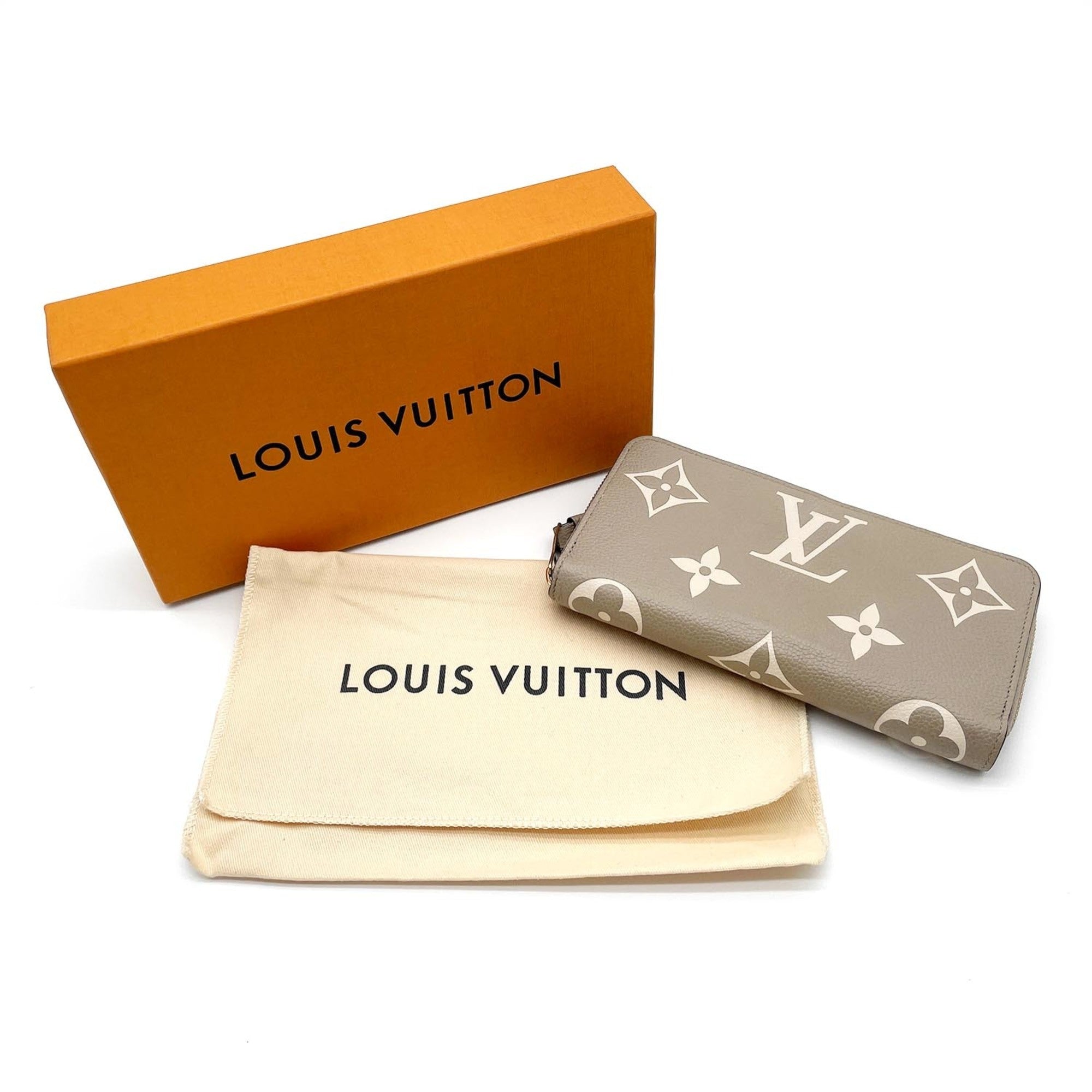 Louis Vuitton Beige Monogram Empreinte Long Wallet (Bi-Fold) (Pre-Owned)