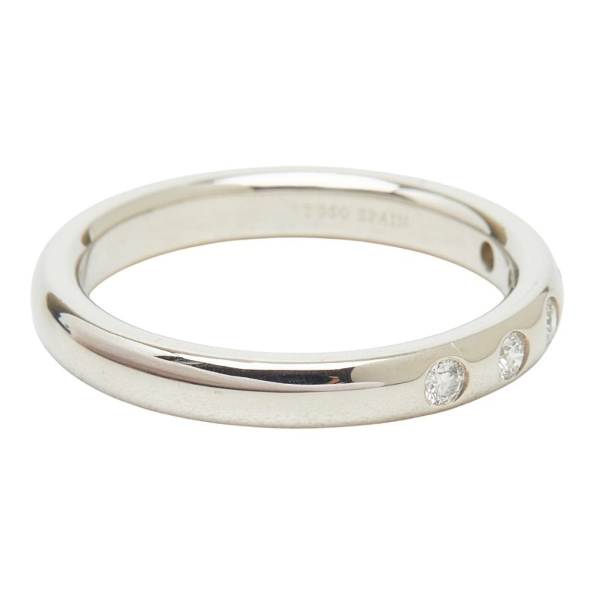 Tiffany Platinum Platinum 950 Band Ring (Pre-Owned)