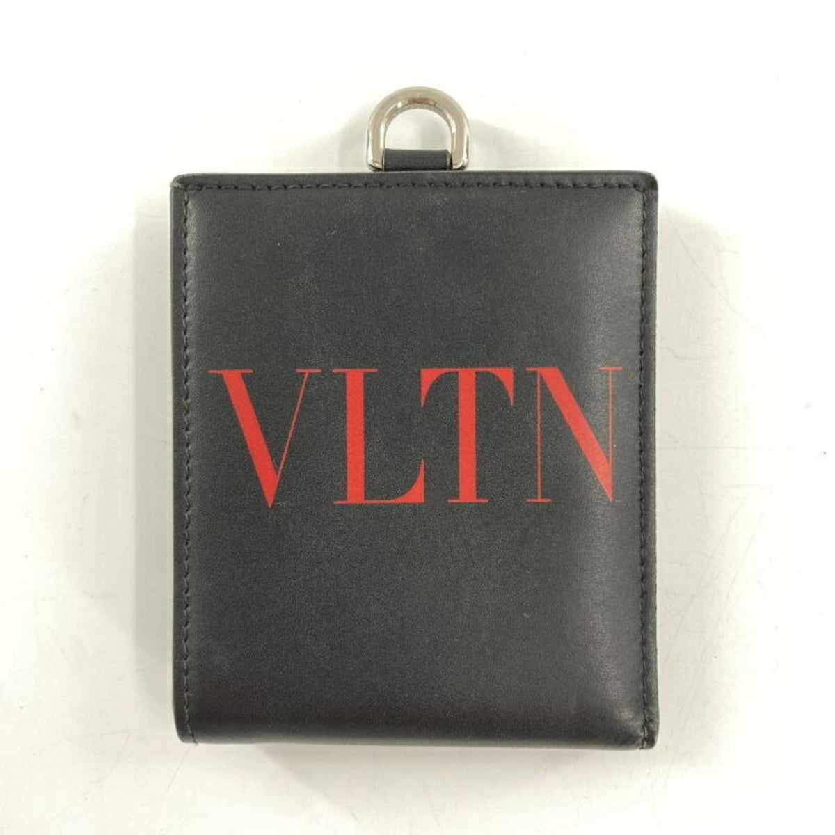 Valentino Garavani Black Leather Chain/Shoulder Wallet (Pre-Owned)