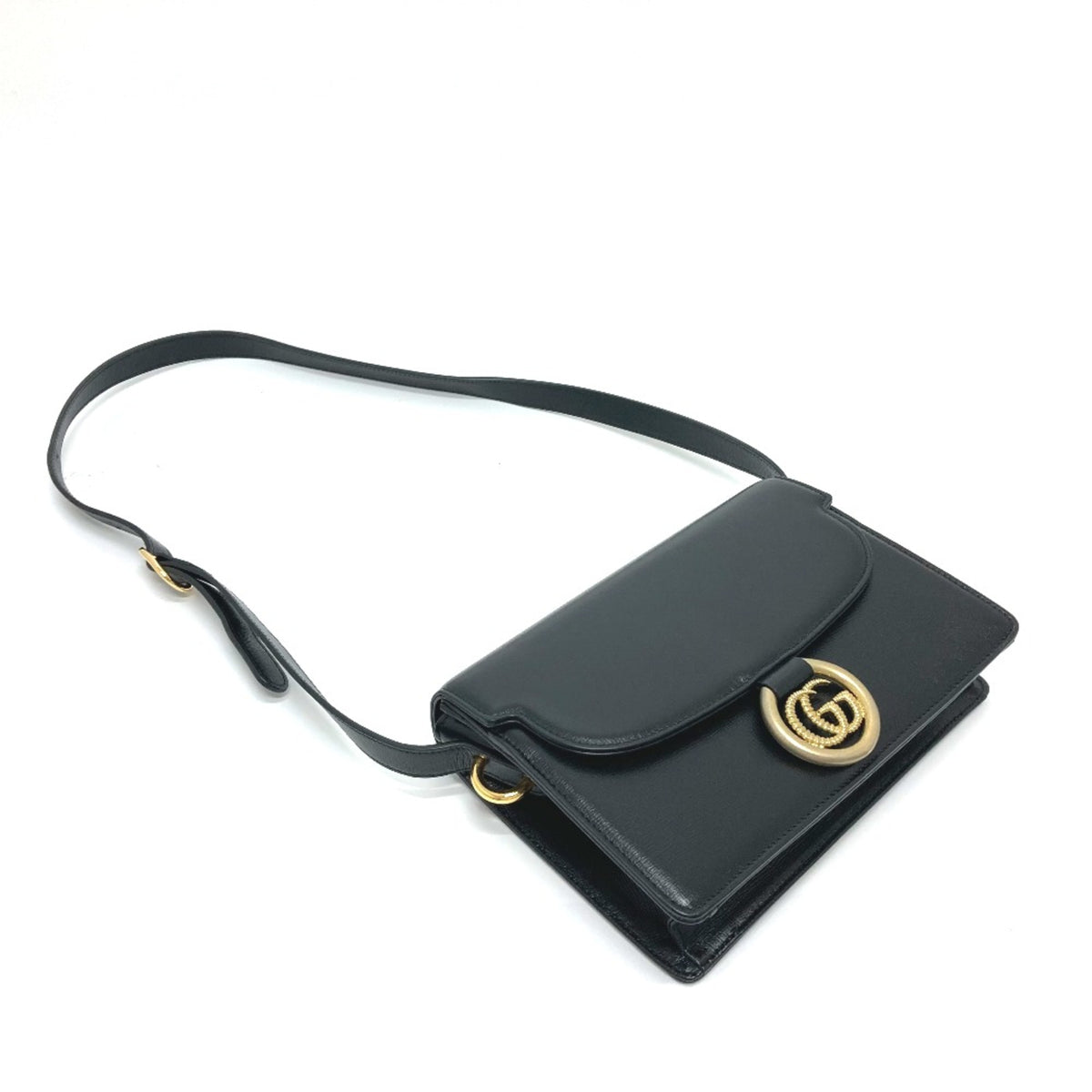 Gucci Black Leather Shoulder Bag (Pre-Owned)