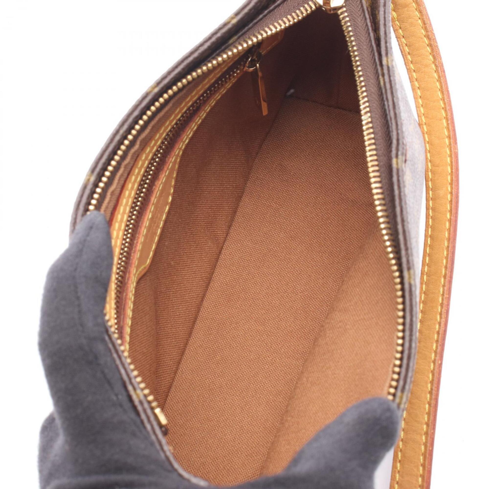Louis Vuitton Brown Pvc Coated Canvas Leather Shoulder Bag (Pre-Owned)