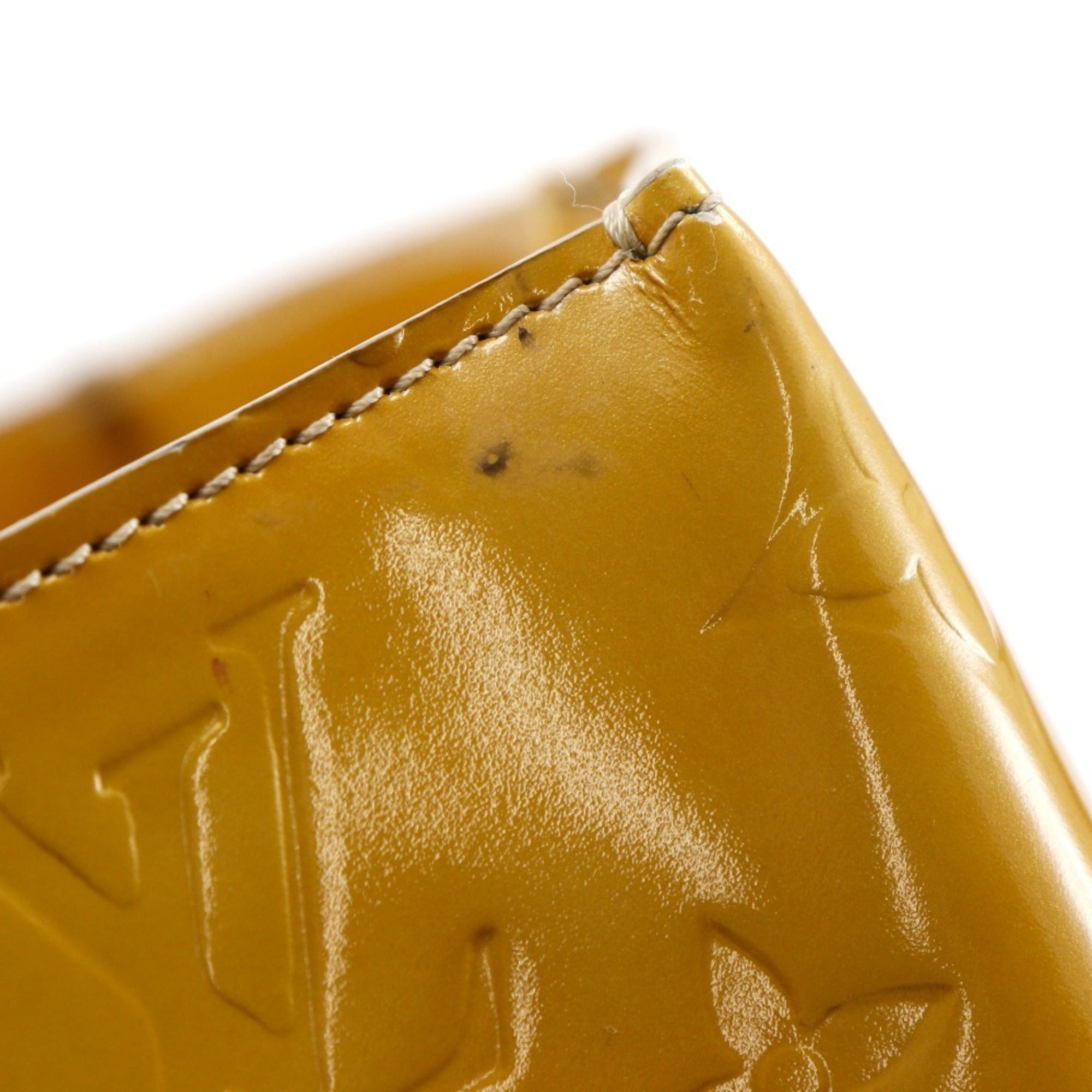 Louis Vuitton Beige Yellow Monogram Vernis Boston Bag Tote Bag (Pre-Owned)