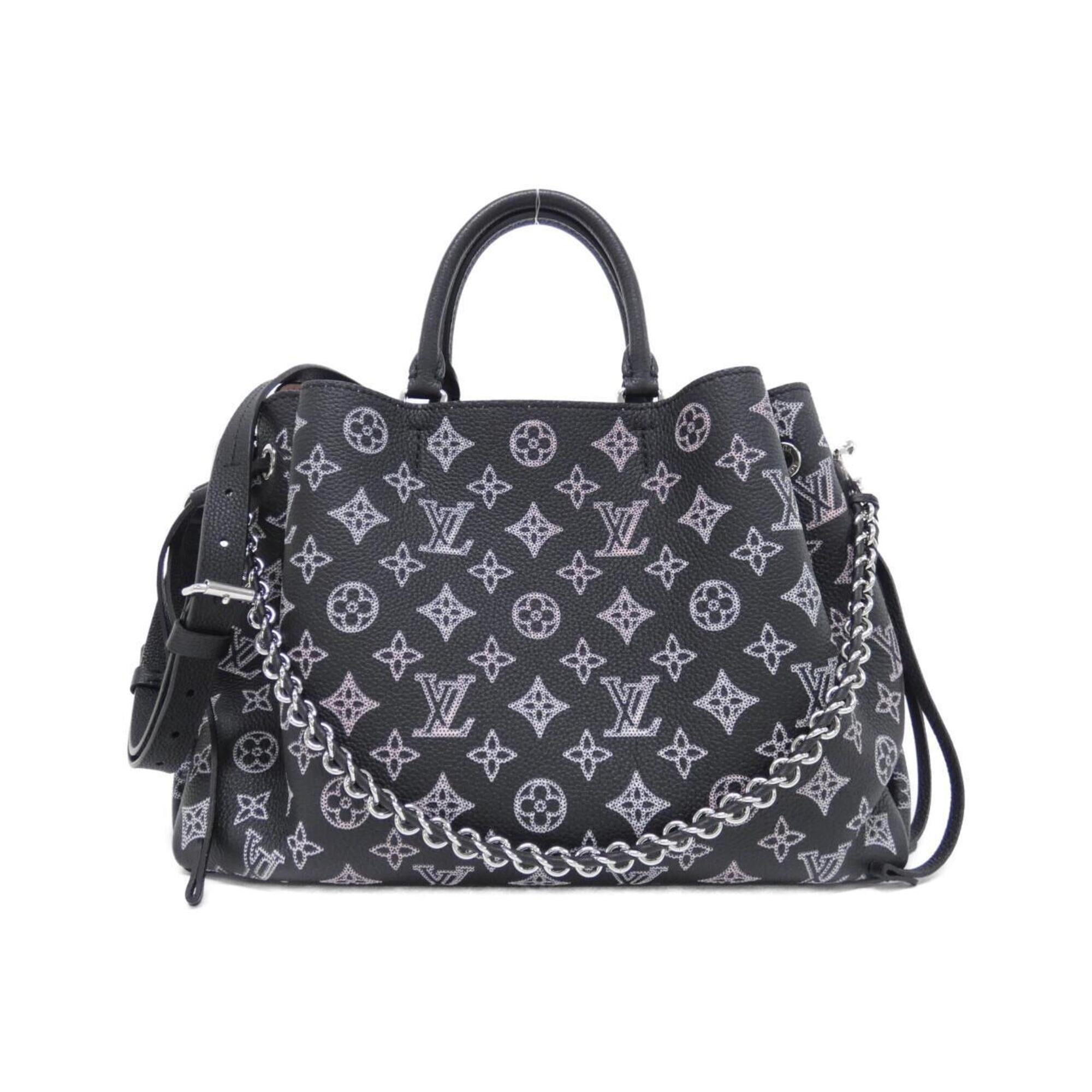 Louis Vuitton Black Leather Handbag (Pre-Owned)
