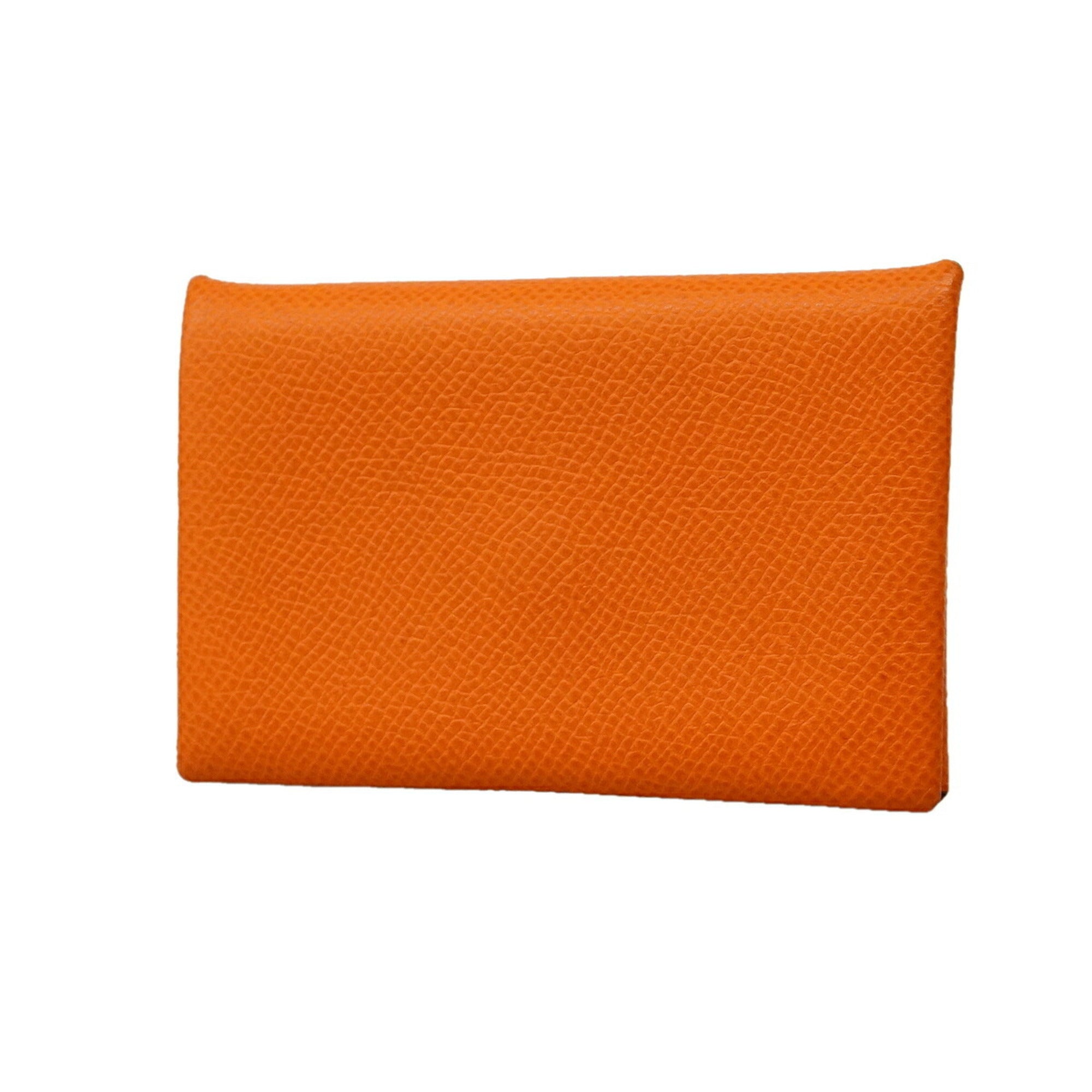 Hermes Celeste Orange Epsom Leather Leather Coin Purse/Coin Case (Pre-Owned)