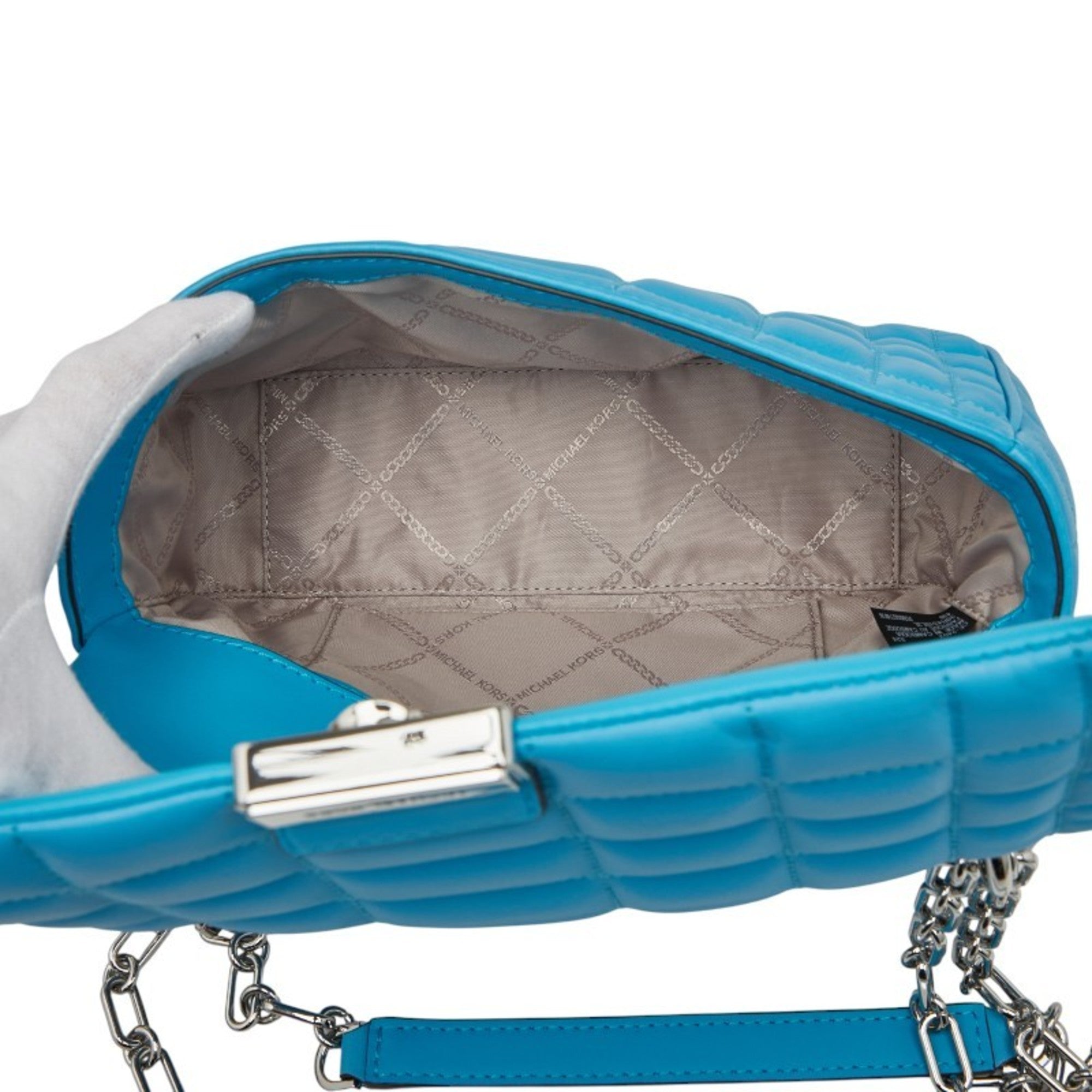 Michael Kors Blue Leather Handbag Shoulder Bag (Pre-Owned)