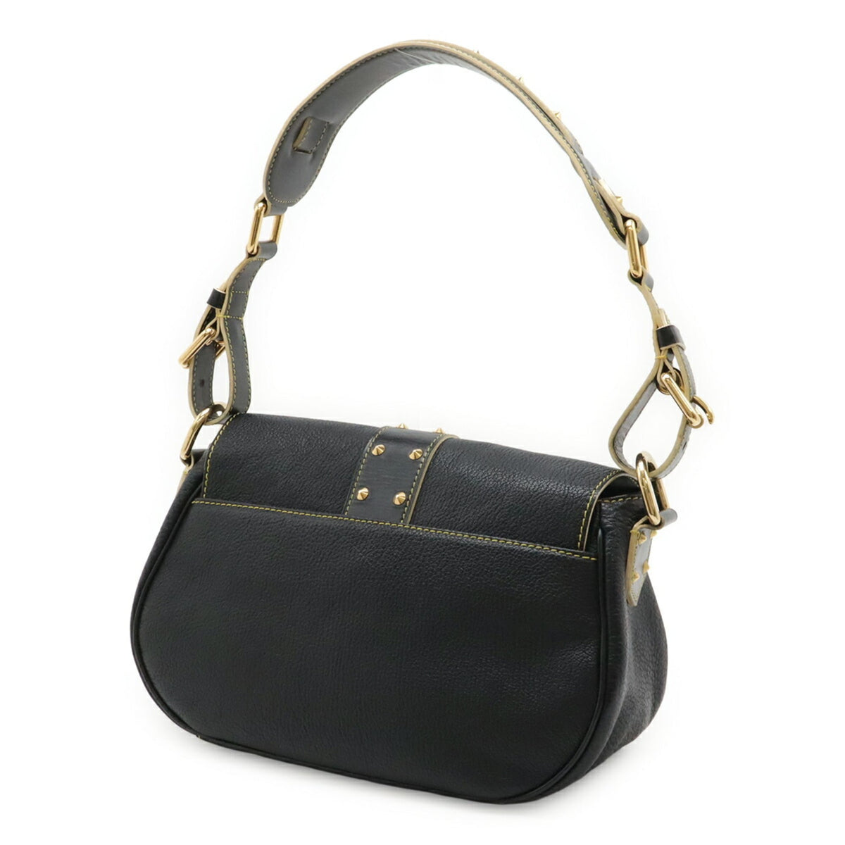 Louis Vuitton Suhali Black Noir Suhali Leather Shoulder Bag (Pre-Owned)