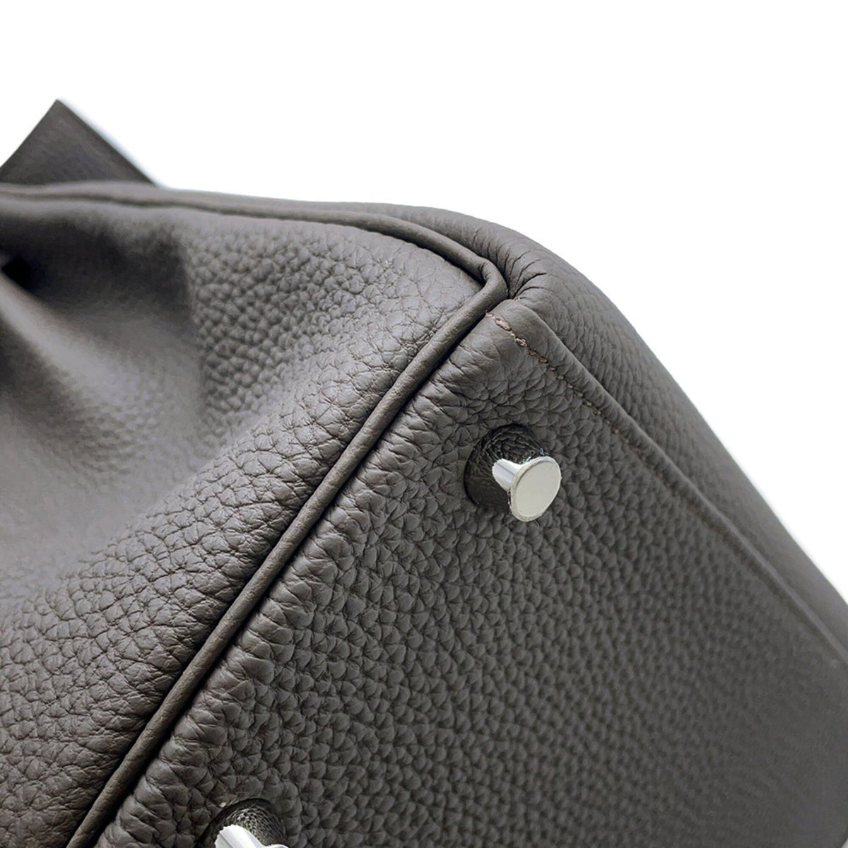 Hermes Etain Togo Leather Handbag (Pre-Owned)