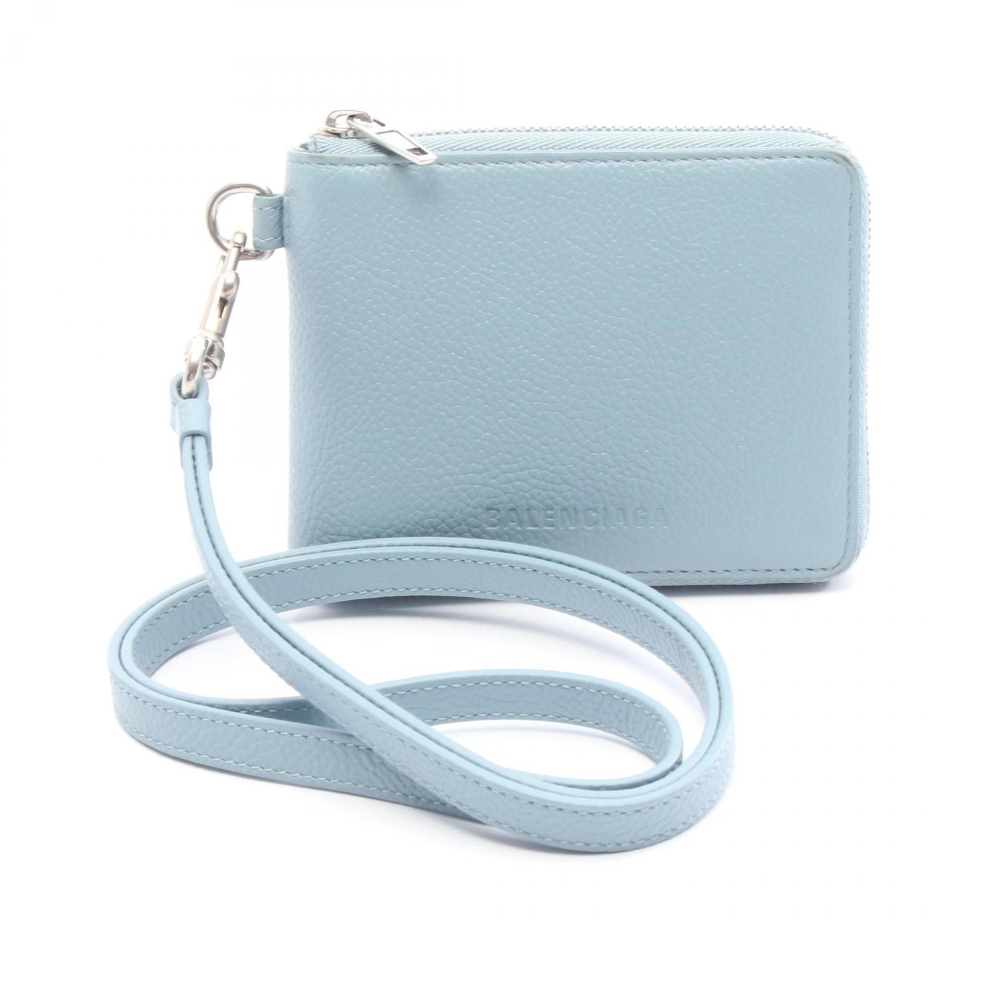 Balenciaga Blue Leather Wallet (Bi-Fold) (Pre-Owned)