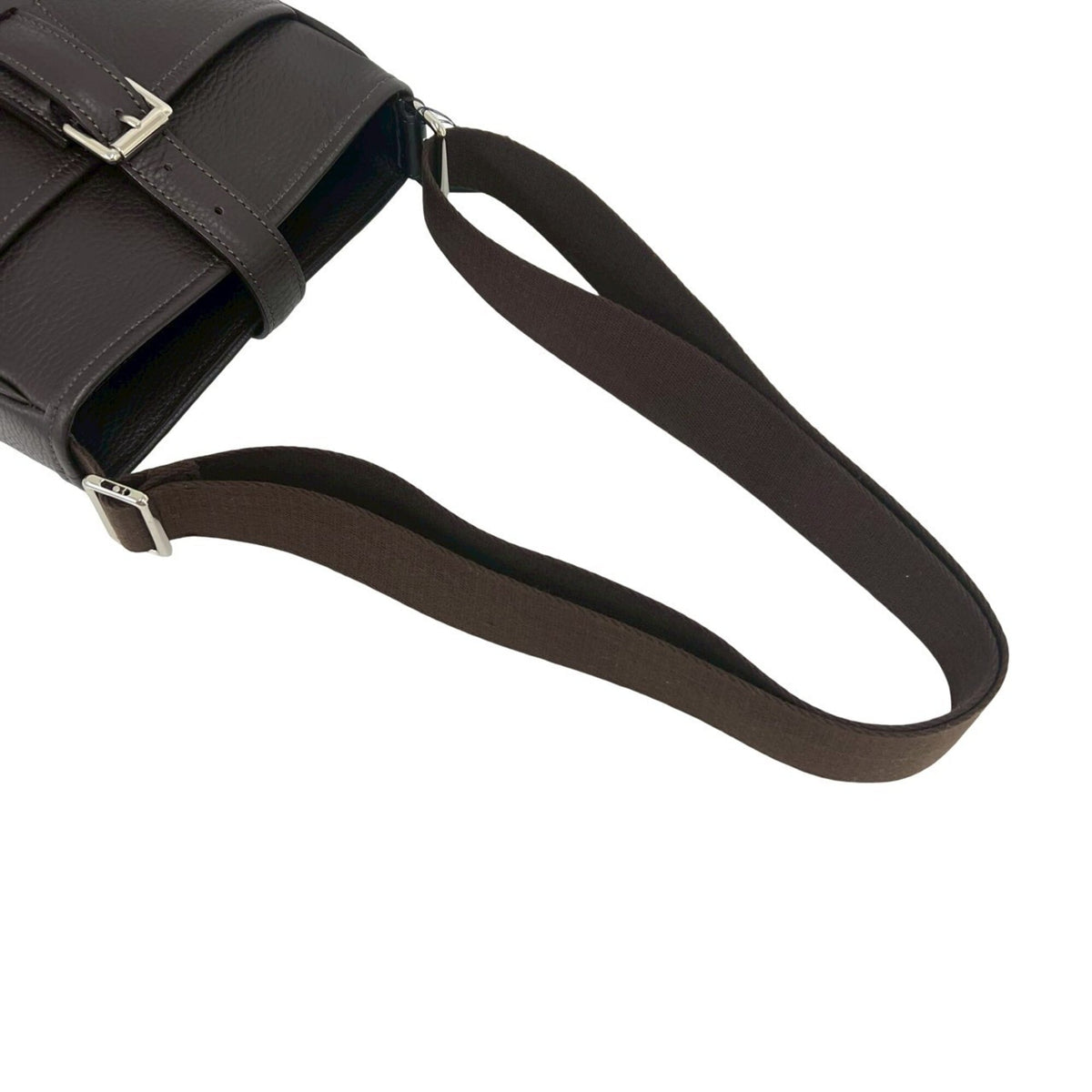 Burberry Brown Leather Pochette Shoulder Bag (Pre-Owned)